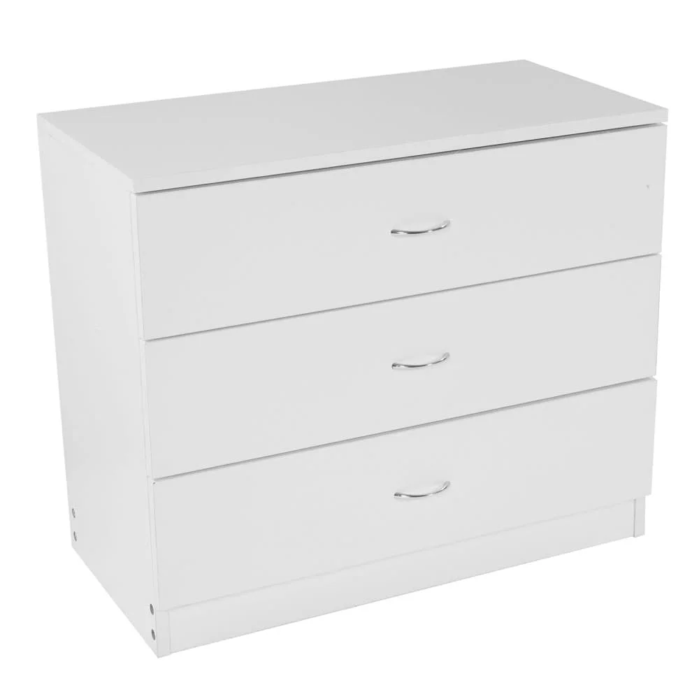 3-Drawer Dresser Storage Cabinet Side Table for Bedroom, Living Room
