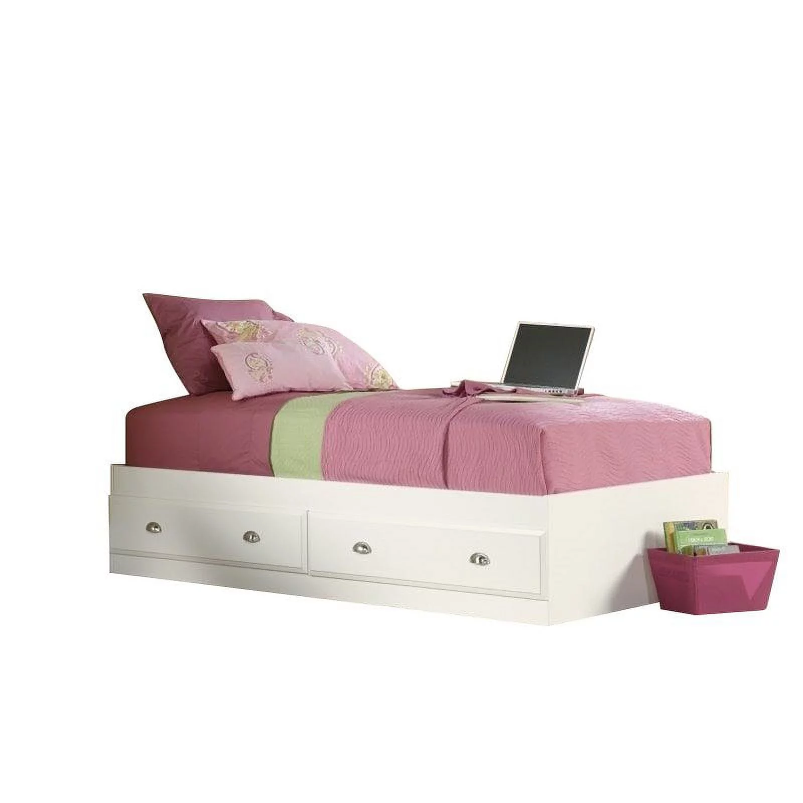 Kingfisher Lane Twin Mates Bed in Soft White