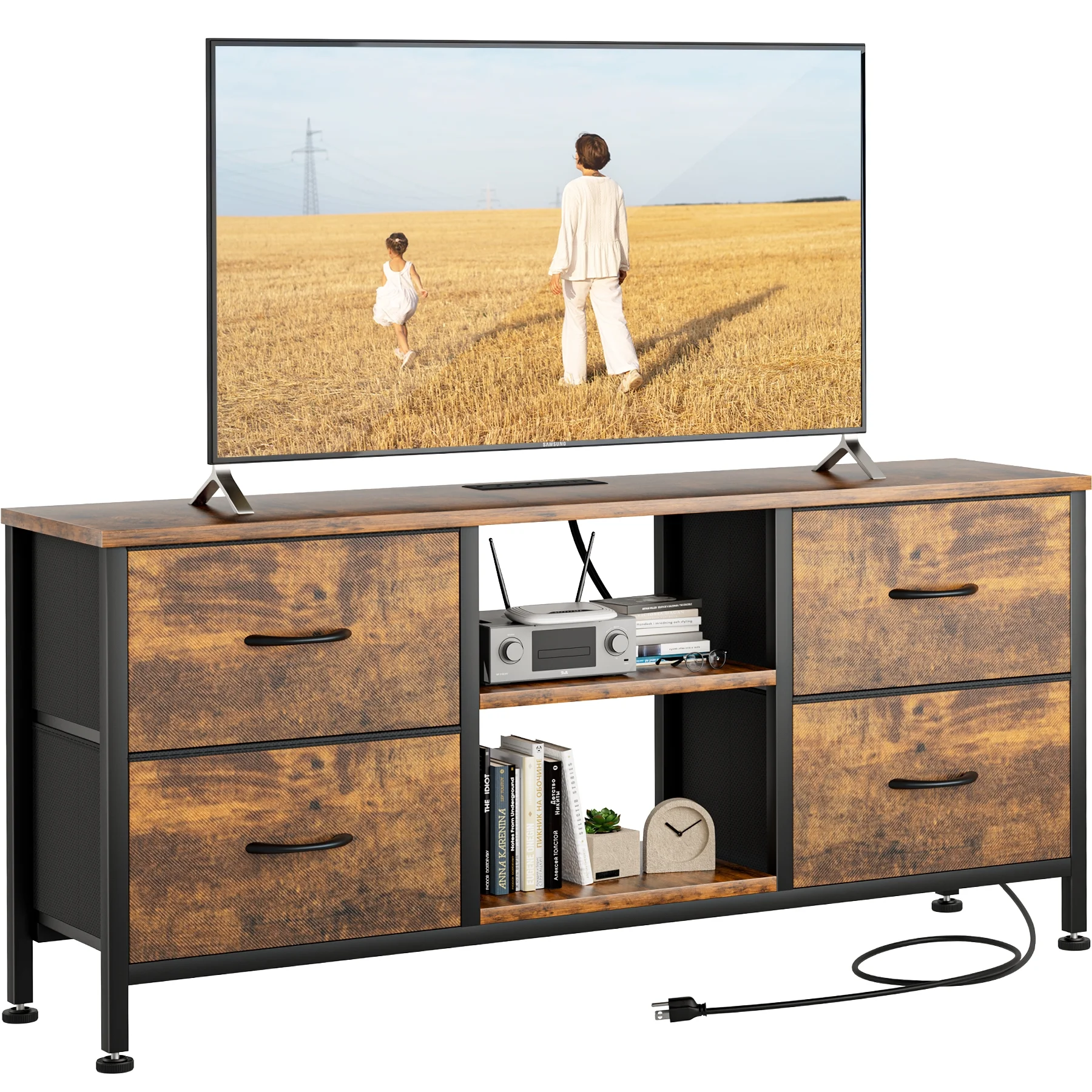 GIKPAL Modern Dresser TV Stand for TVs up to 50