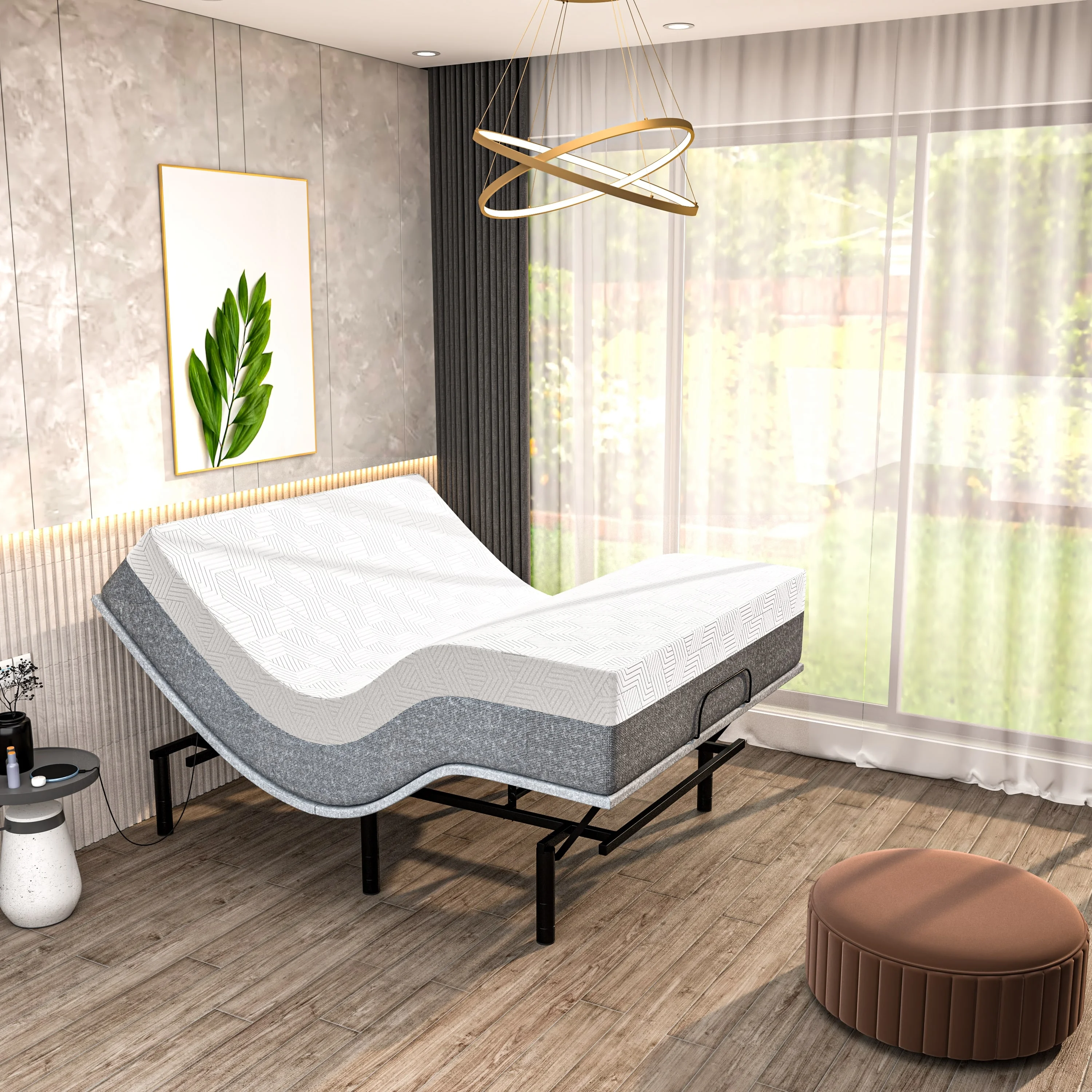 Renanim Serenityflex Adjustable Bed Frame with 14