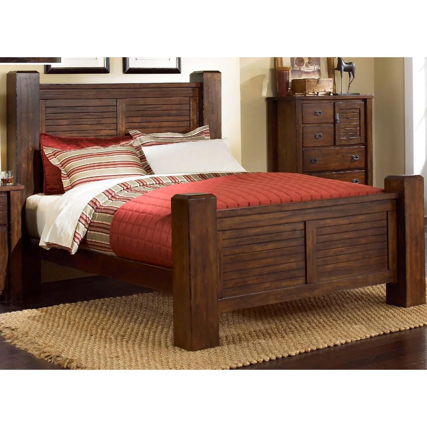 Progressive Furniture Trestlewood Headboard-Size:Queen