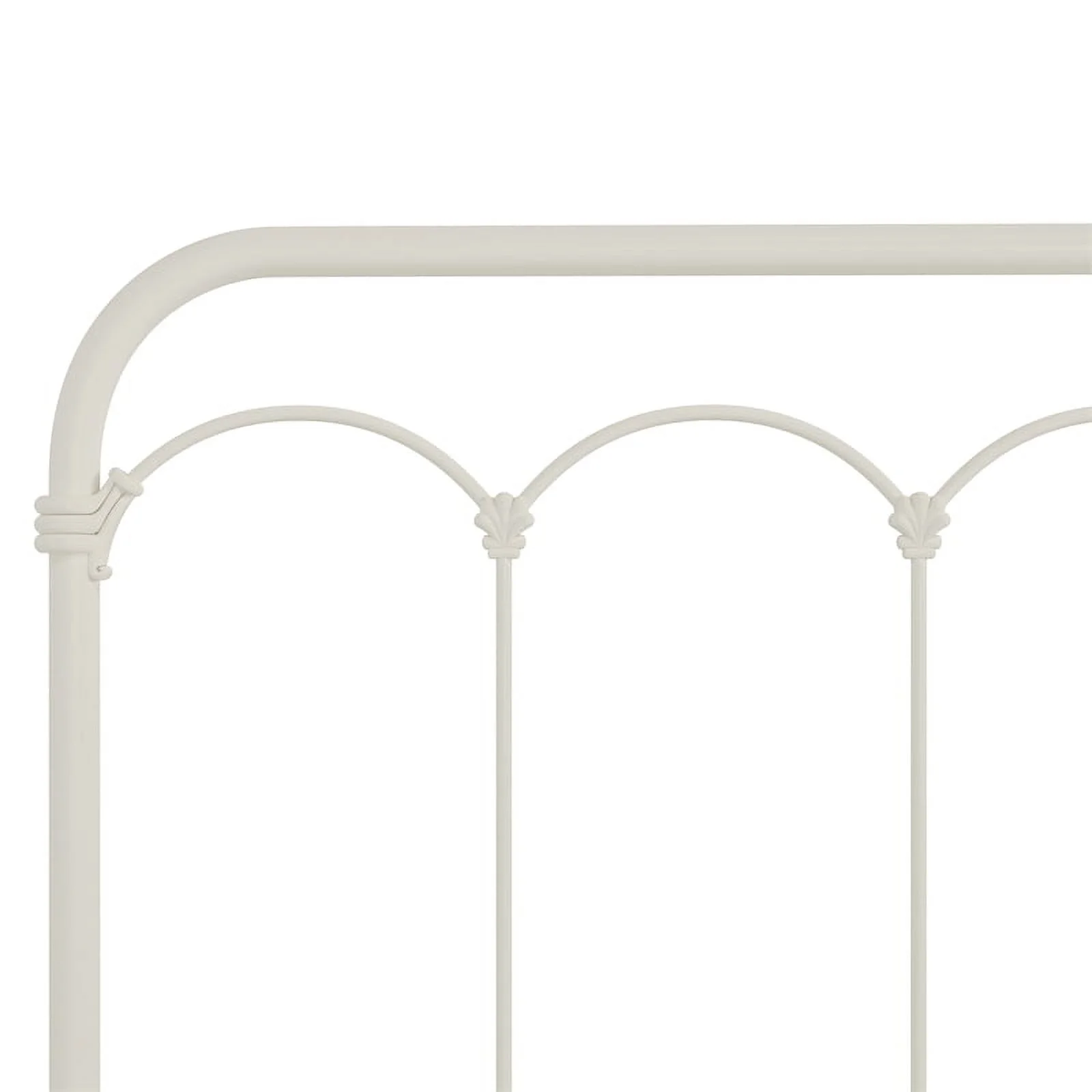 Hillsdale Furniture Jocelyn Vintage Metal Queen Headboard, Soft White