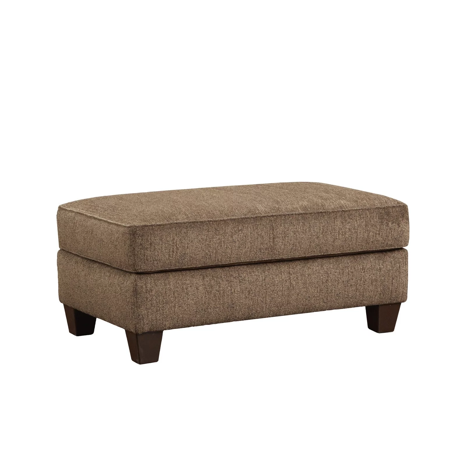 Roundhill Furniture Camero Fabric Cocktail Ottoman, Chocolate