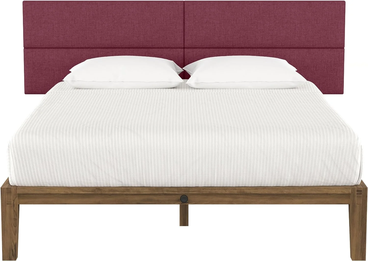 Panelist Modern Padded Headboard – Set Of 4 Wall Mounted Panels (Each 11.25