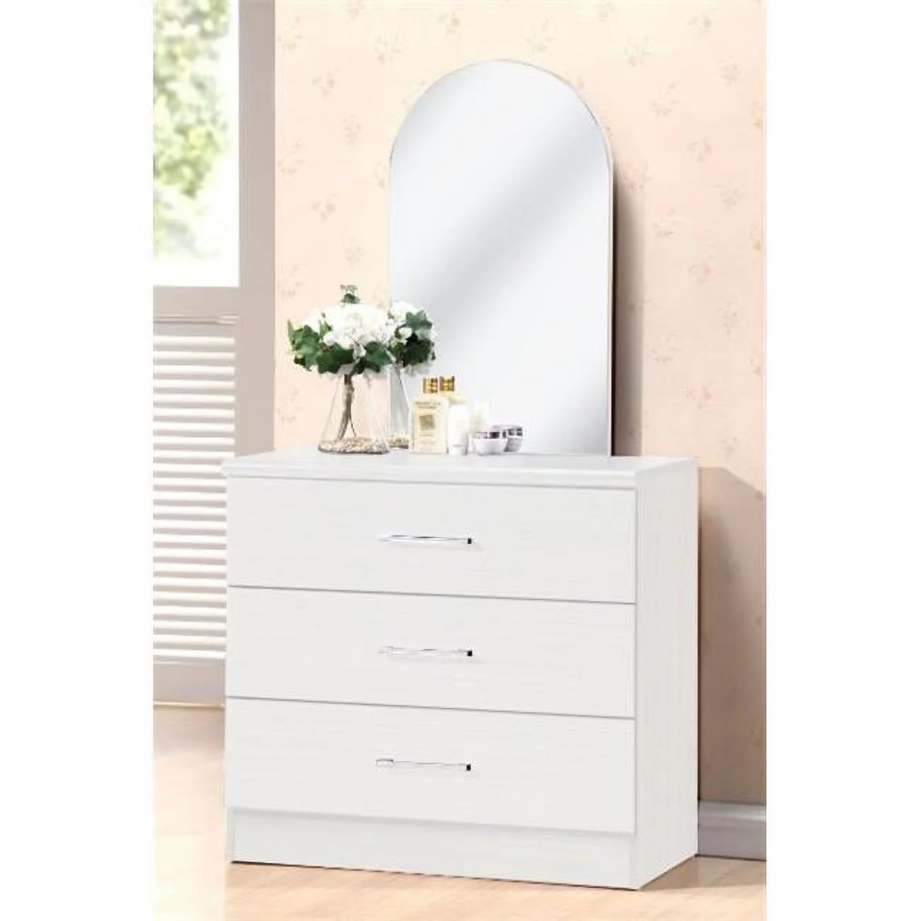 Hodedah  3 Drawer Dresser
