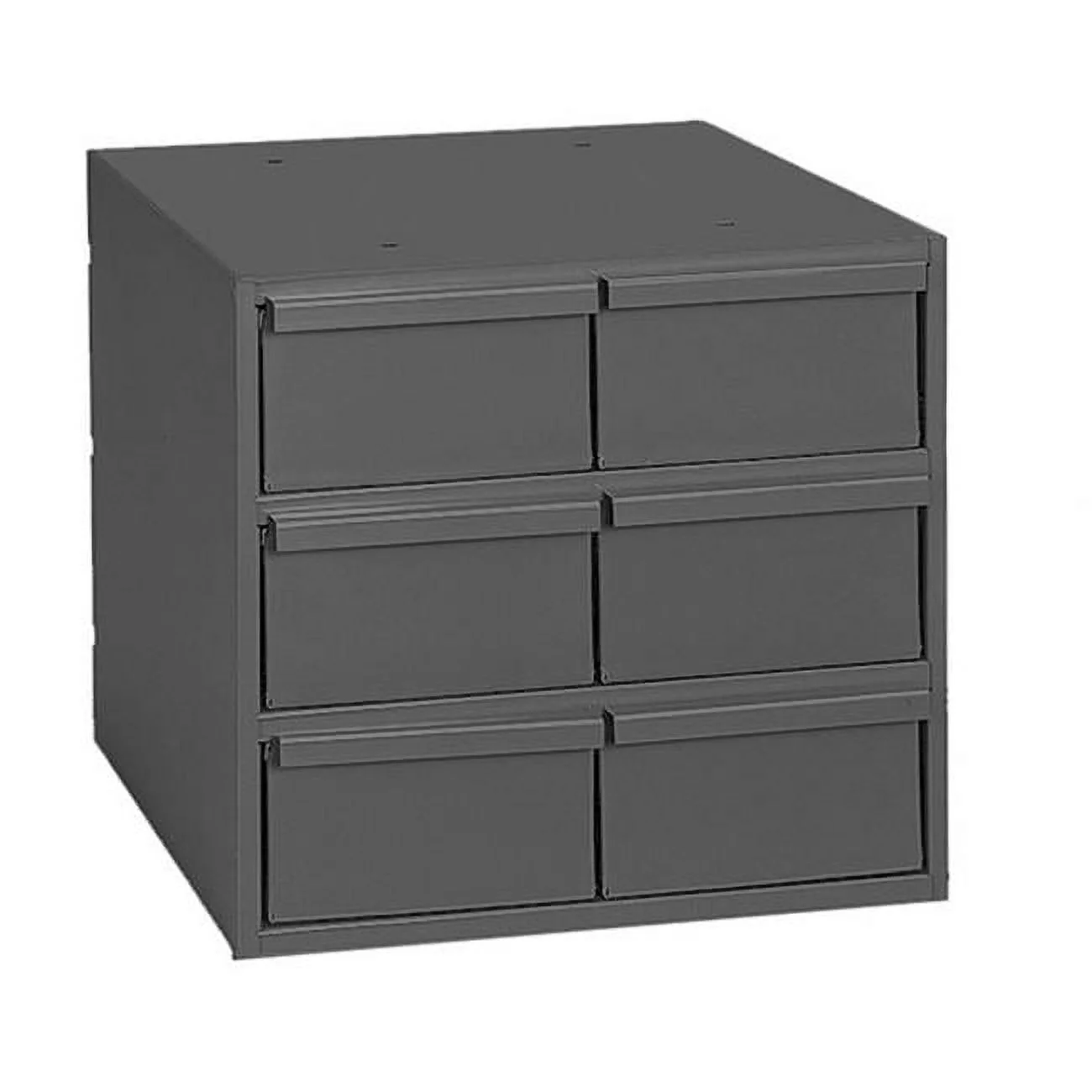 Durham 001-95 11.63 in. Steel 6 Drawer Vertical Cabinet for Small Part Storage, Gray