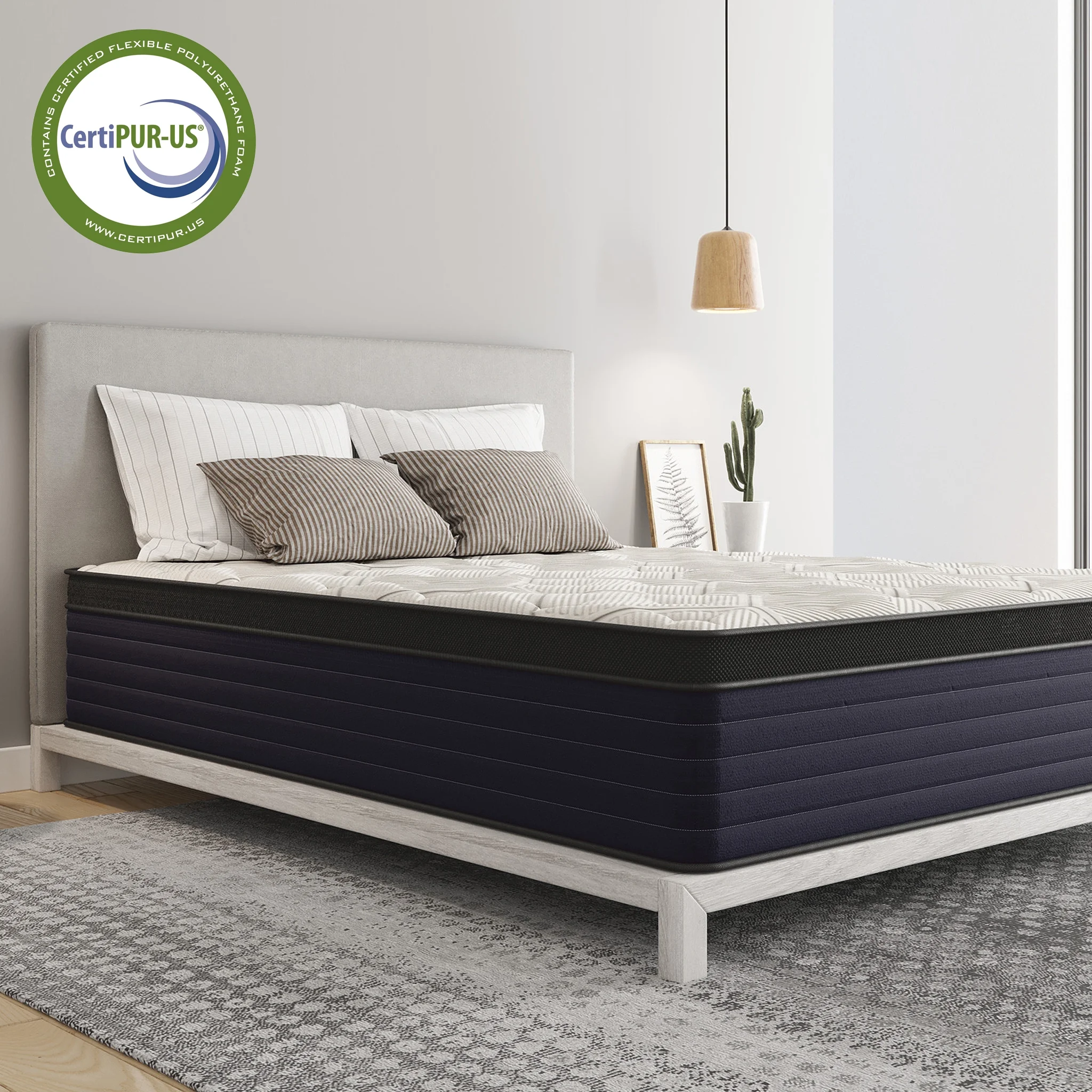 Glavbiku Twin Size Hybrid Mattress, 14