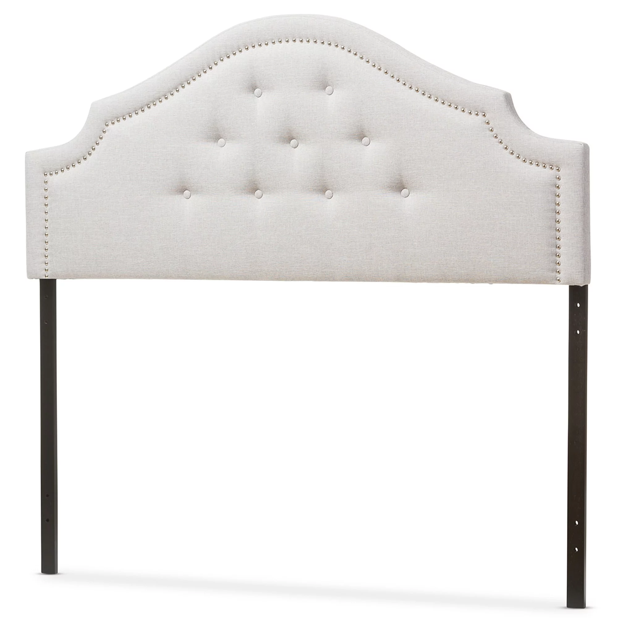Copper Grove  Daisy Modern Button Tufted Headboard Beige, Grey Queen