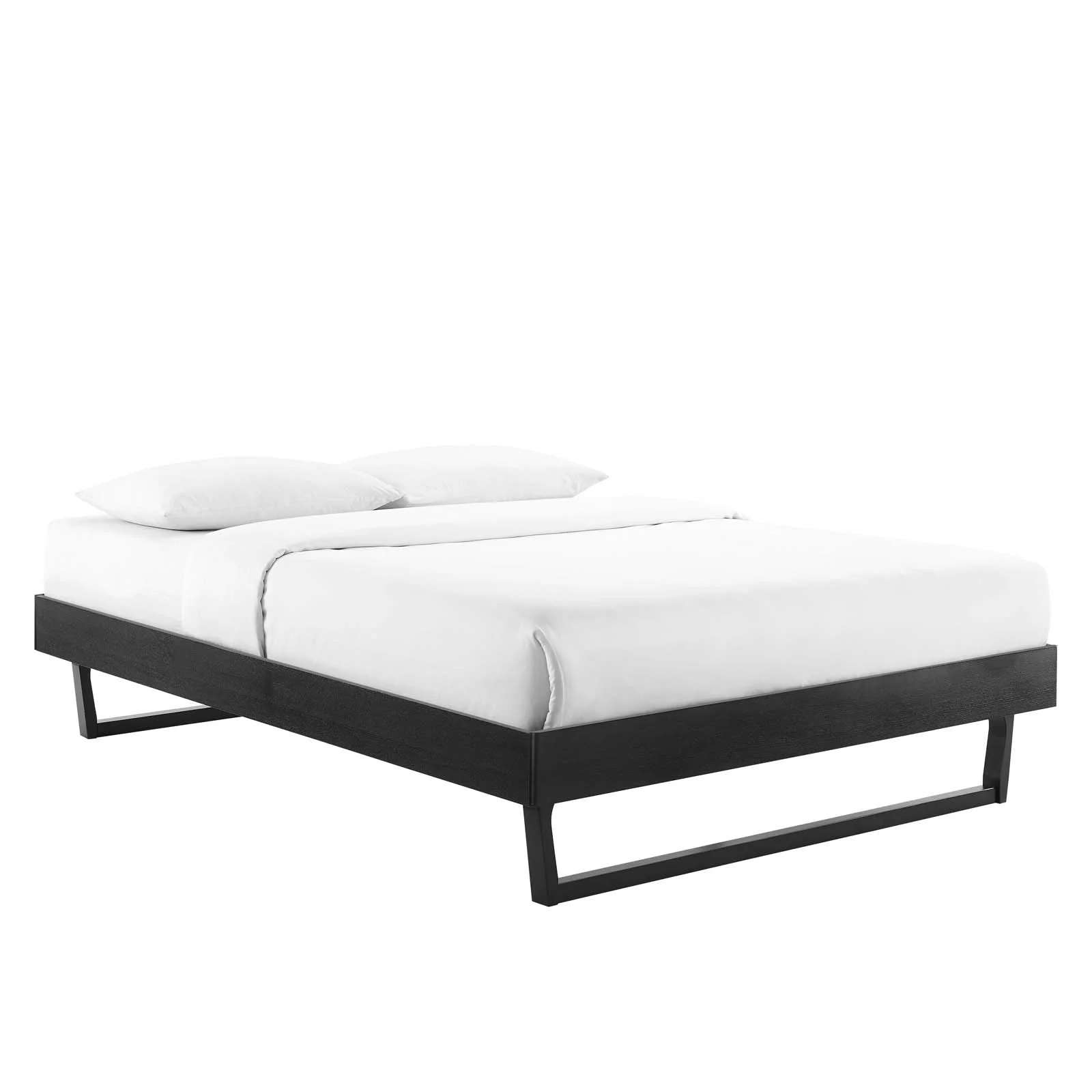 Modway Billie Twin Wood Platform Bed Frame in Black