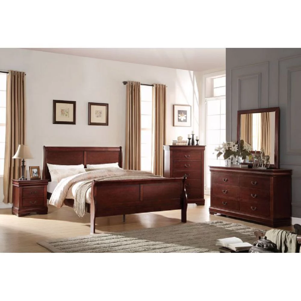 Louis Philippe Full Bed - Cherry