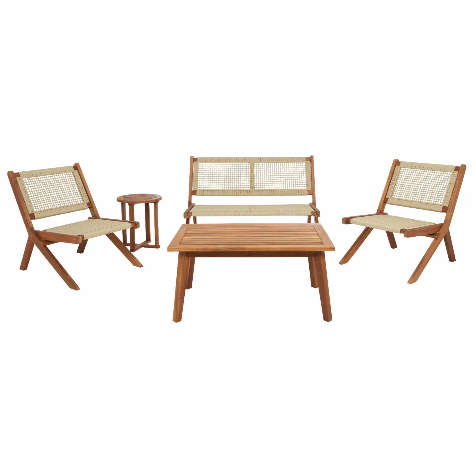 Safavieh Outdoor Kobina 5 Piece Conversation Set