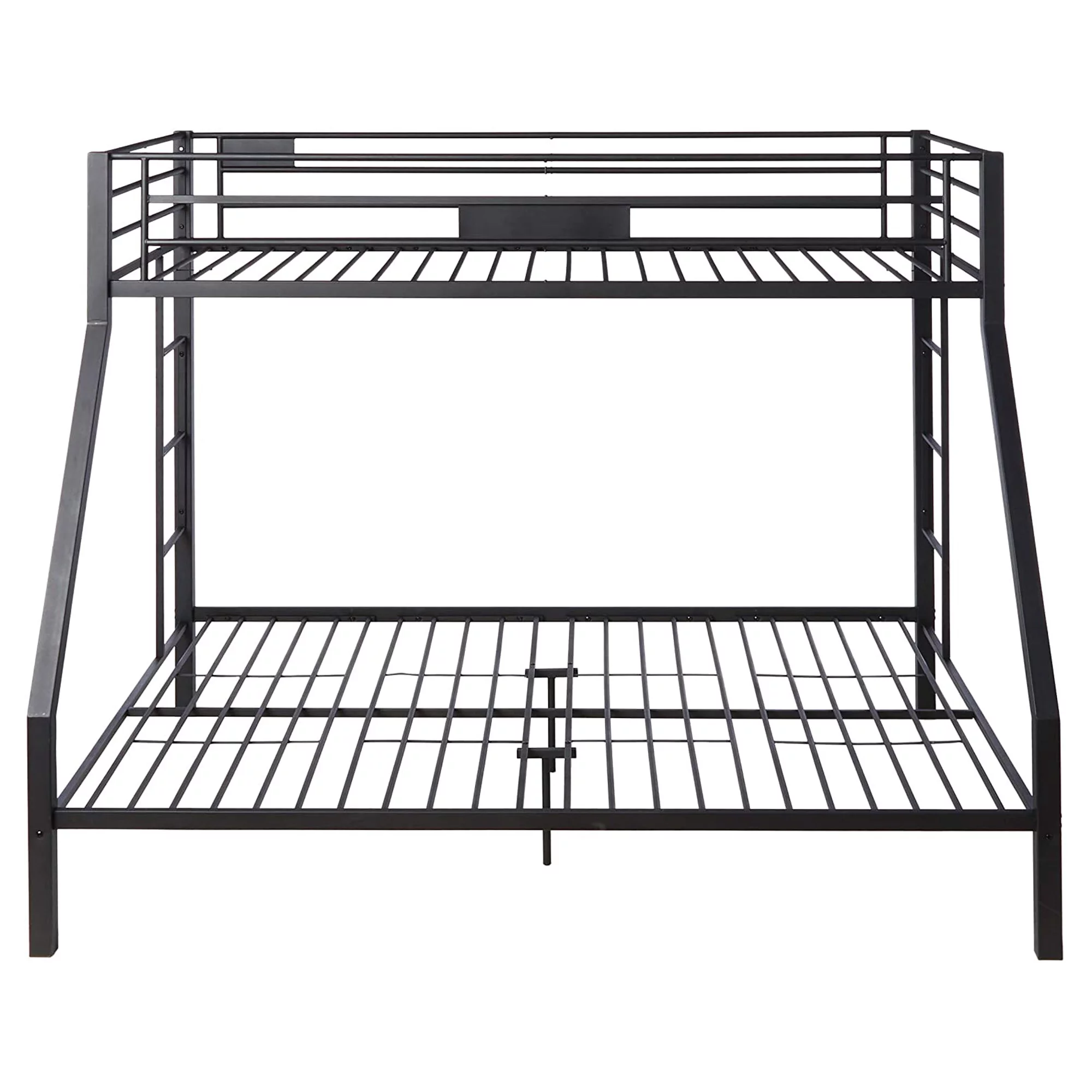 ACME Limbra Twin XL/Queen Bunk Bed Frame w/ Ladders & Guardrail, Black Sand