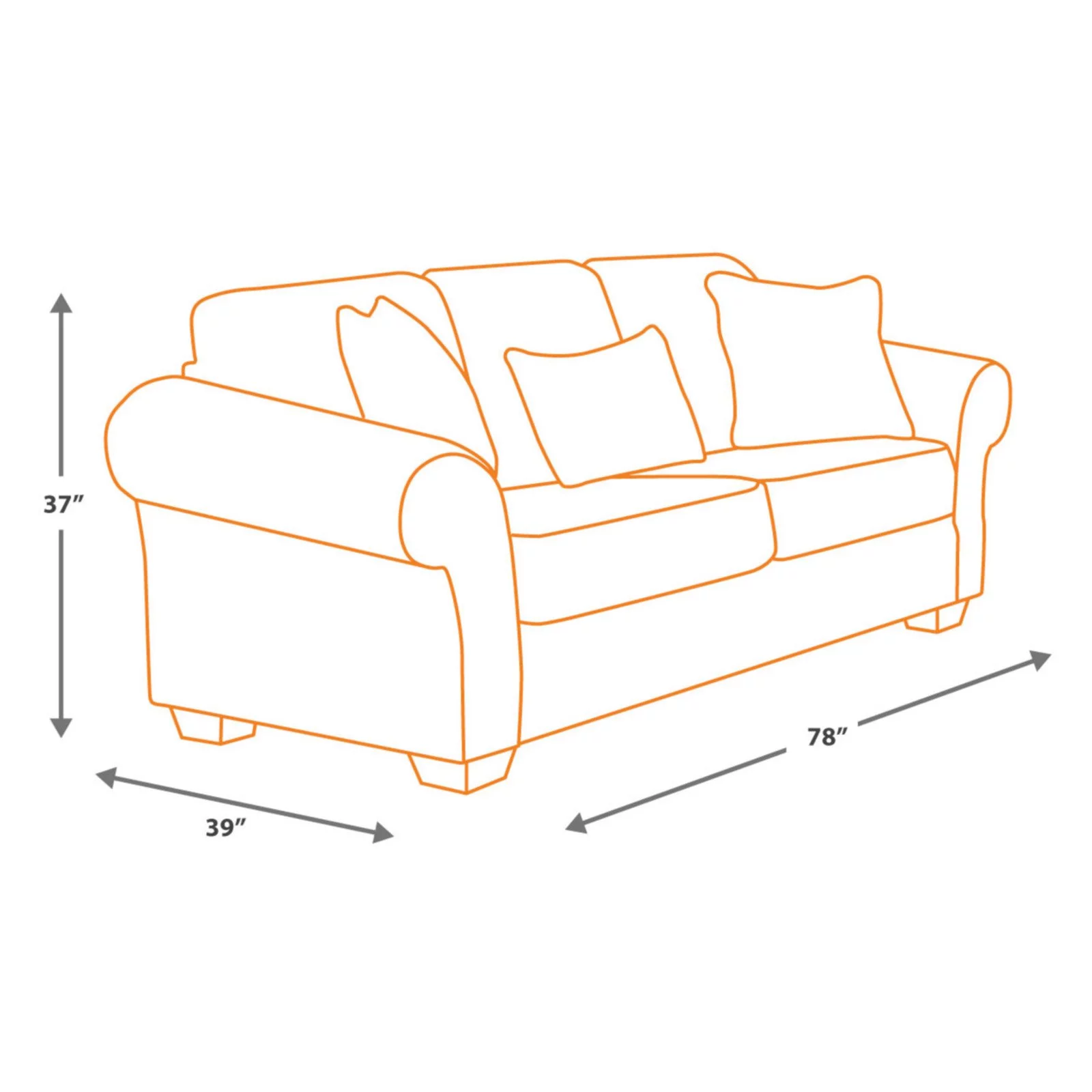 Ashley Furniture Tibbee Sofa in Slate