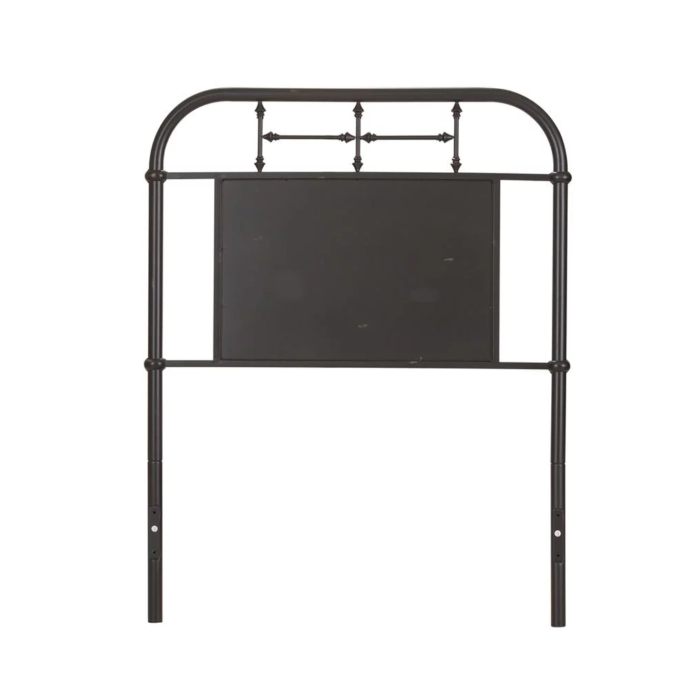 Liberty Furniture Twin Metal Headboard - Black Vintage Silver