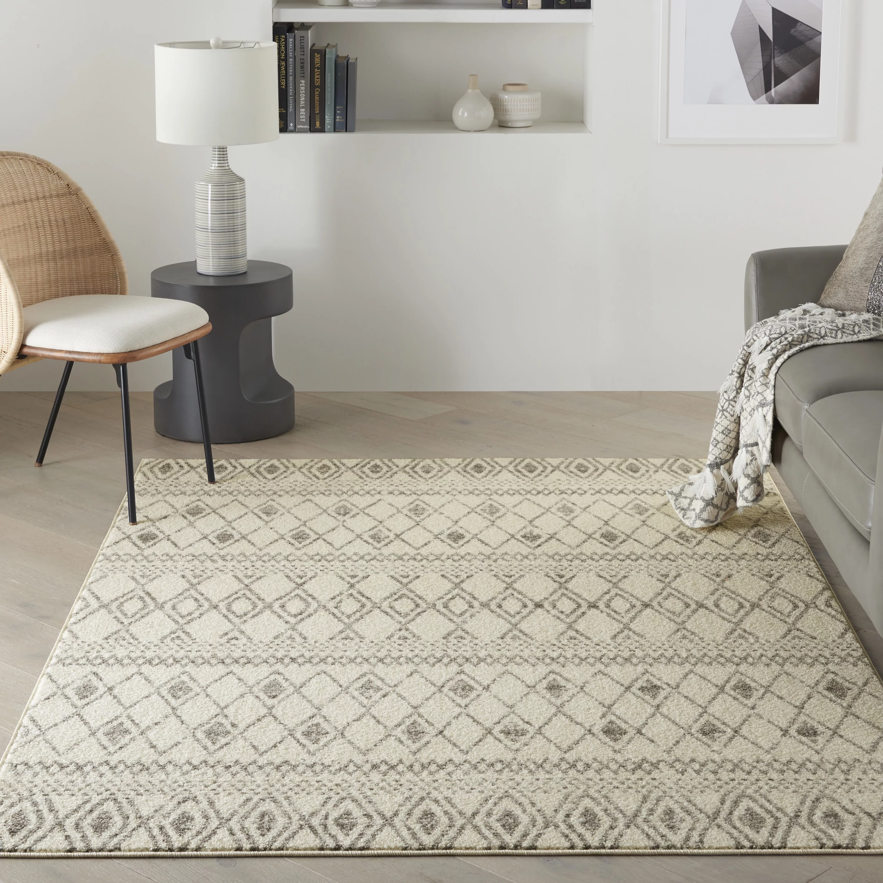 Nourison Passion Ivory/Grey 5'3