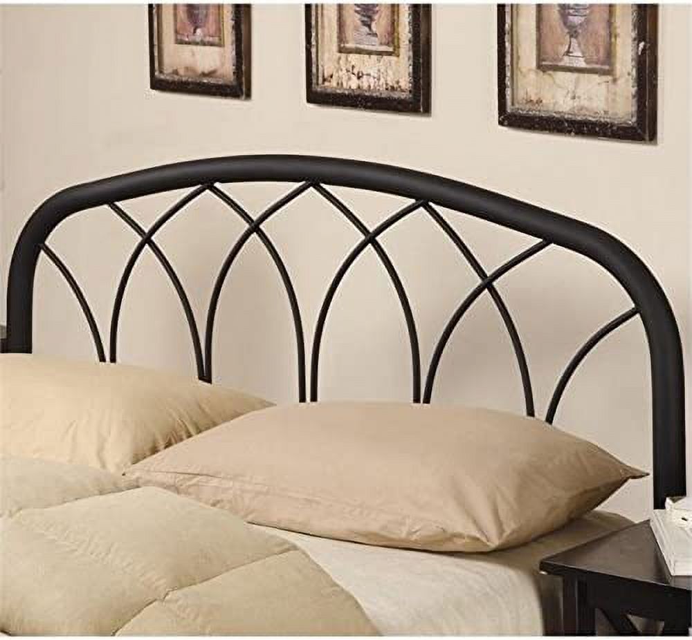 Full/Queen Metal Headboard in Black Iron Finish
