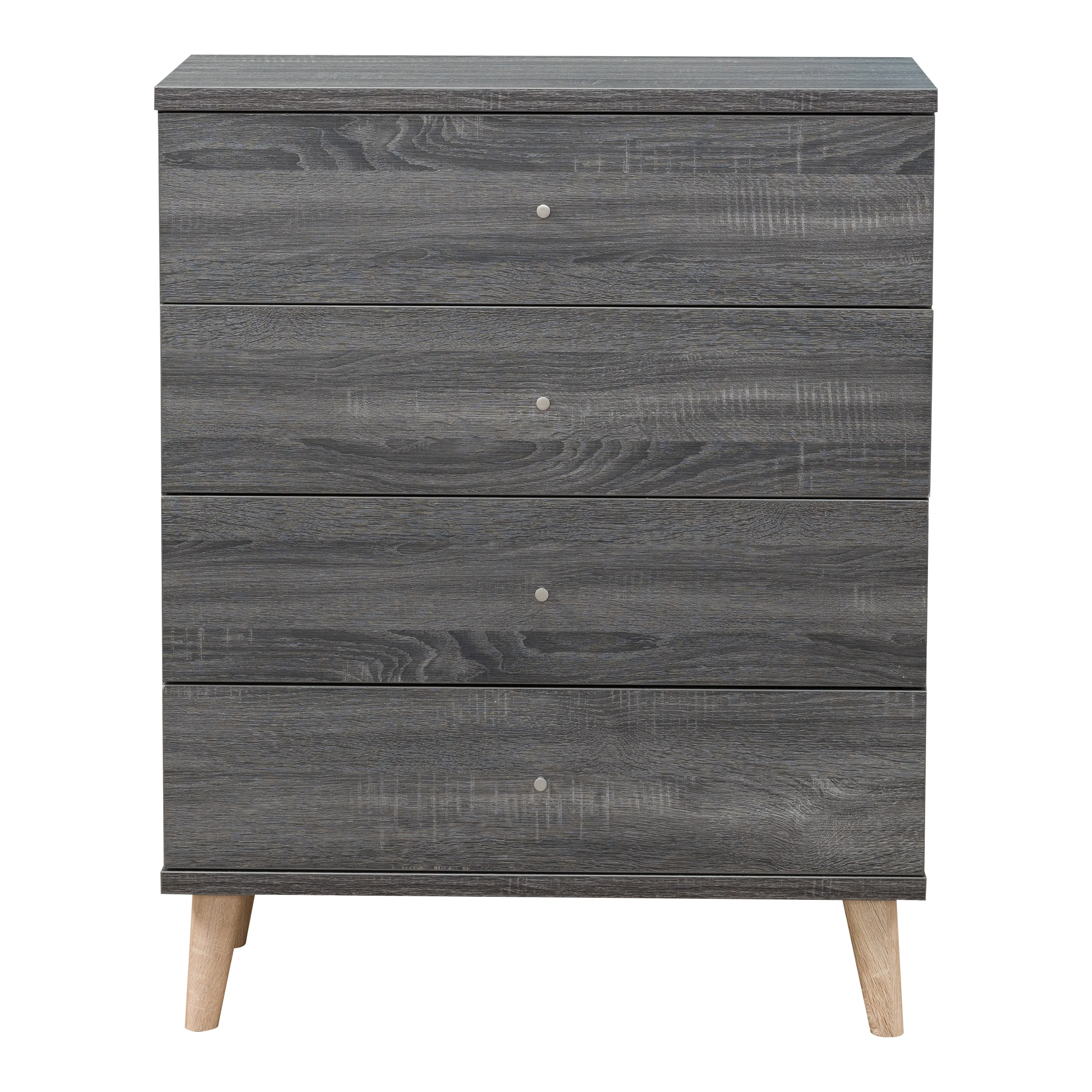 Enora Indoor 4-Drawer Wood Distressed Gray Chest for Bedroom by Furniture of America