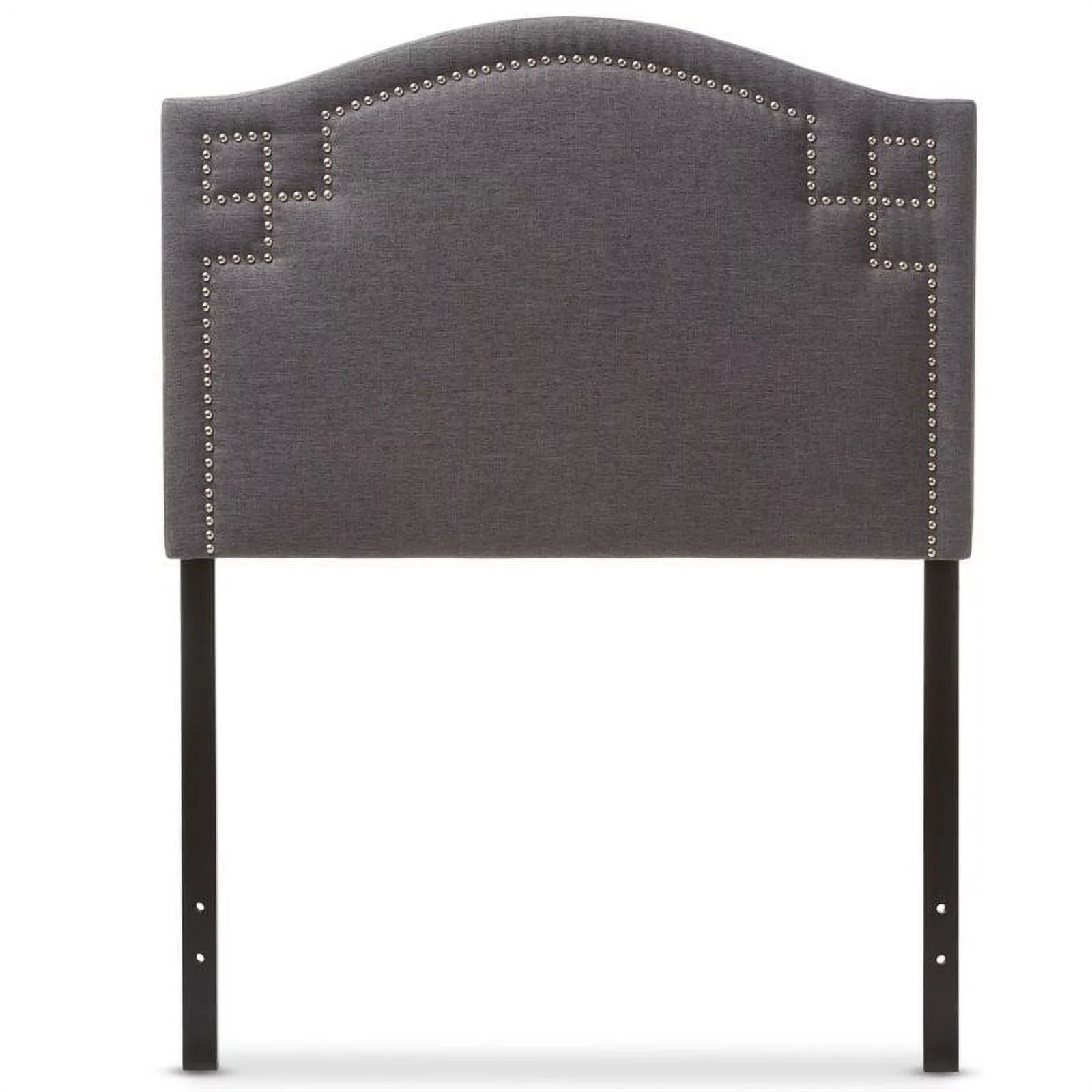 Allora Upholstered Twin Headboard in Dark Gray