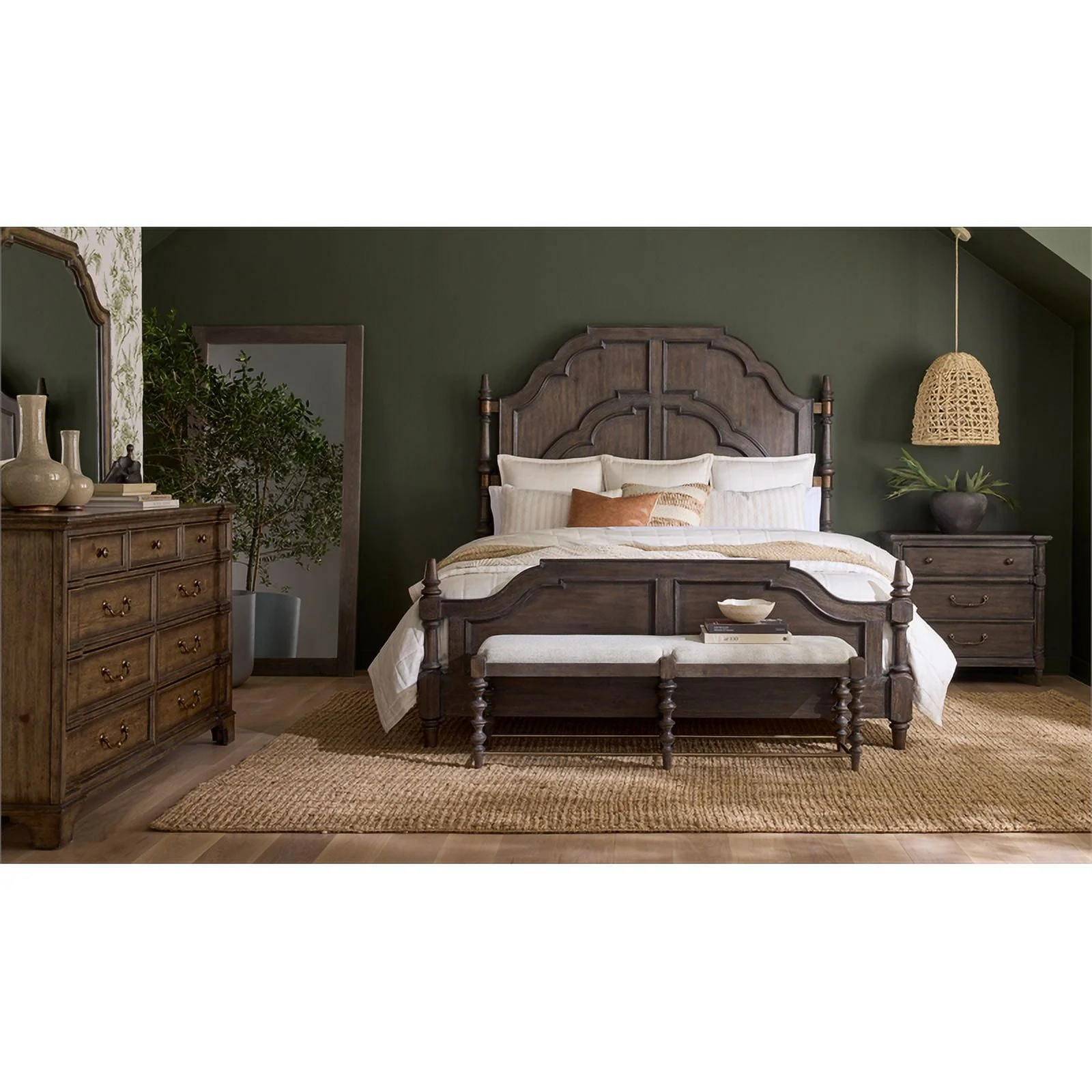 Revival Row 3-Drawer Wood Bachelor's Chest in Brown Finish by Pulaski Furniture