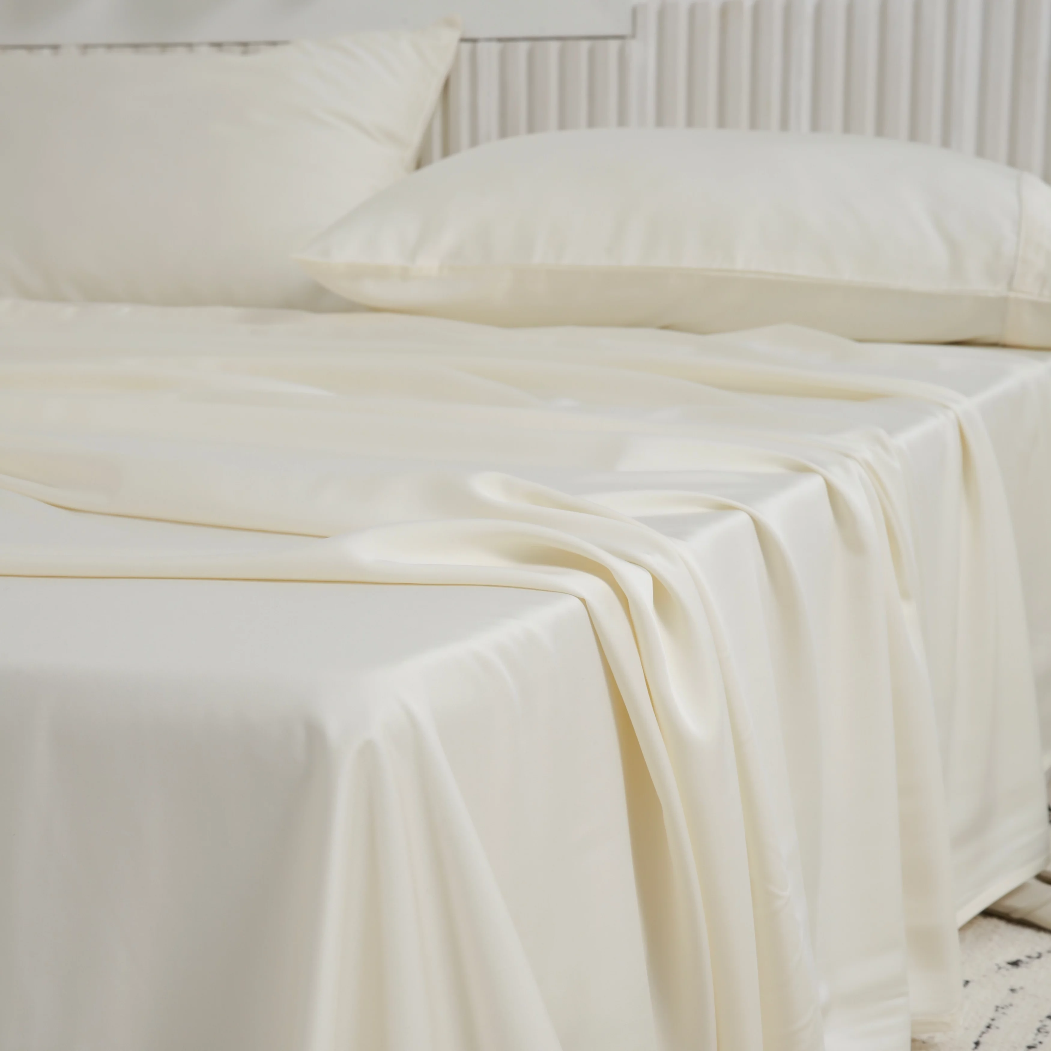 Twin Ducks Inc  Rayon from Bamboo Sheet Set Kale Green Queen