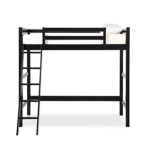 Dorel Living Moon Bay Twin Loft Bed in Black