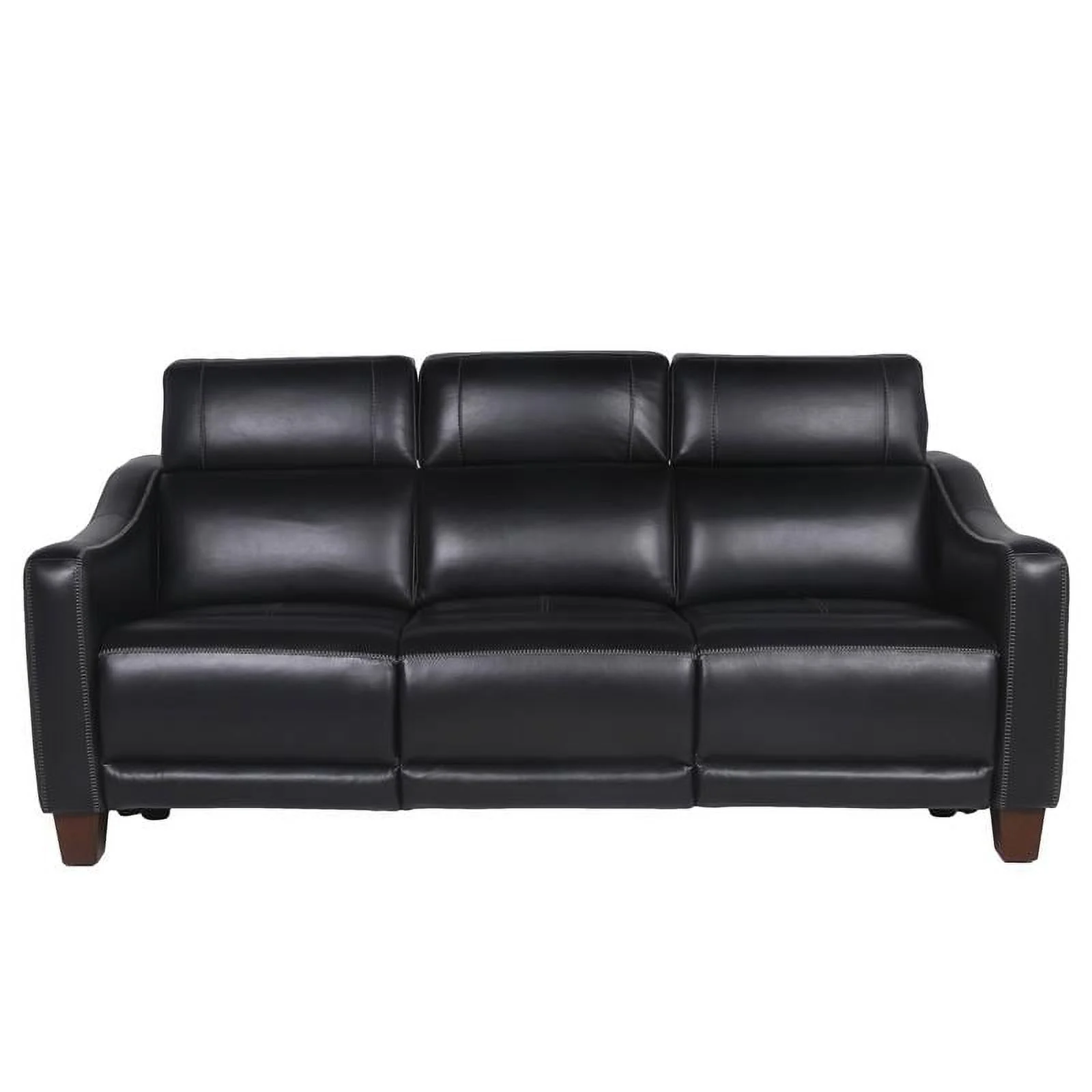 Giorno Power Sofa - Black Leather