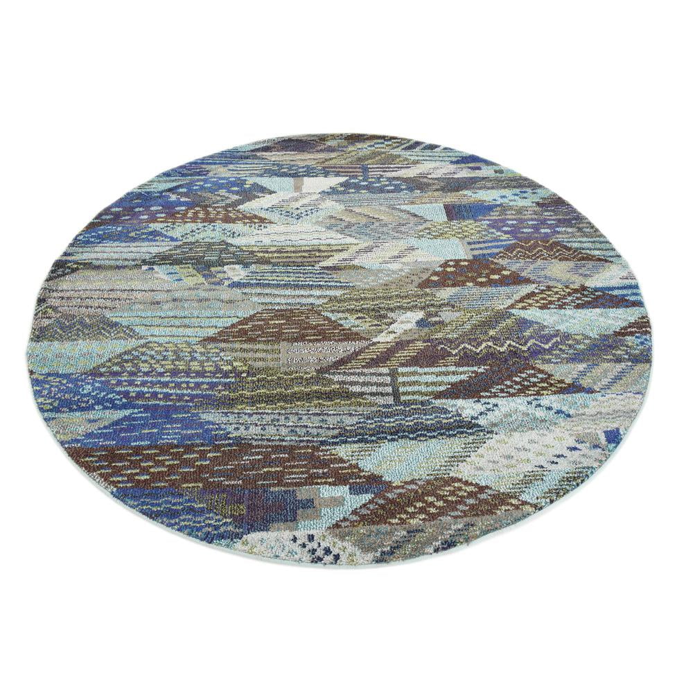 Unique Loom Rainier Sedona Rug Blue/Gray 6' 1