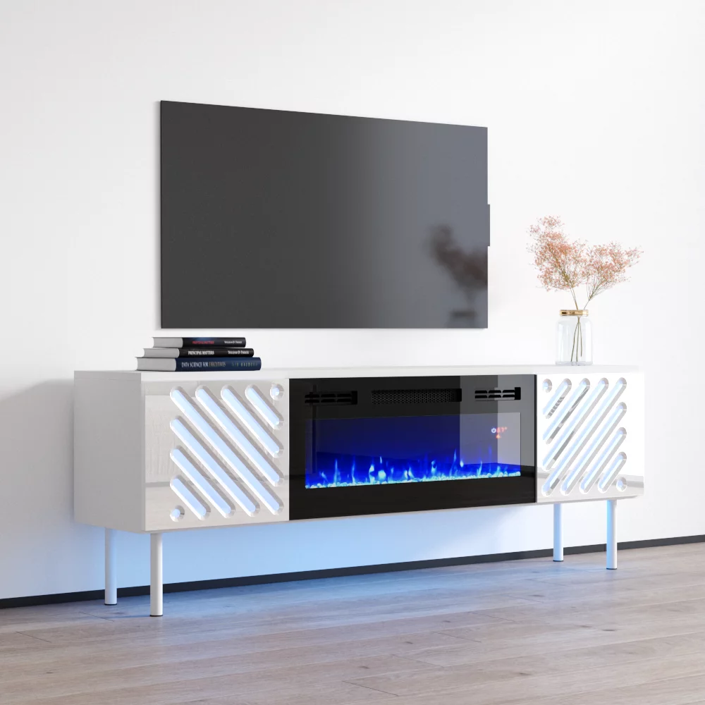 Laser BL-EF Fireplace TV Stand for TVs up to 70