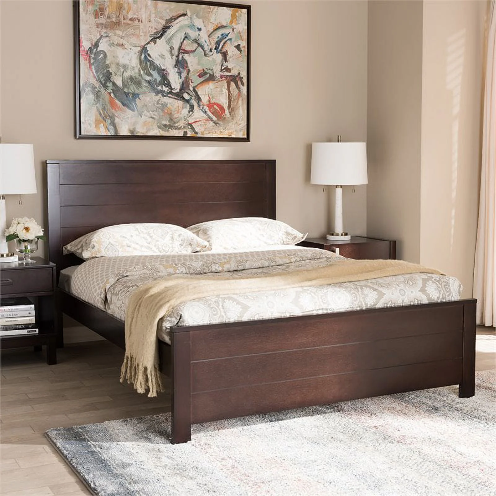 Bowery Hill Full Platform Bed in Espresso