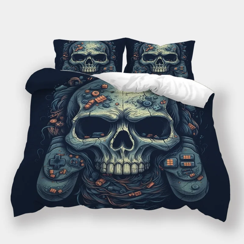 Home Bedclothes Game Handle Printed Bedspreads Teenager Fashion Bedroom Decor Bedding Set,California King (98
