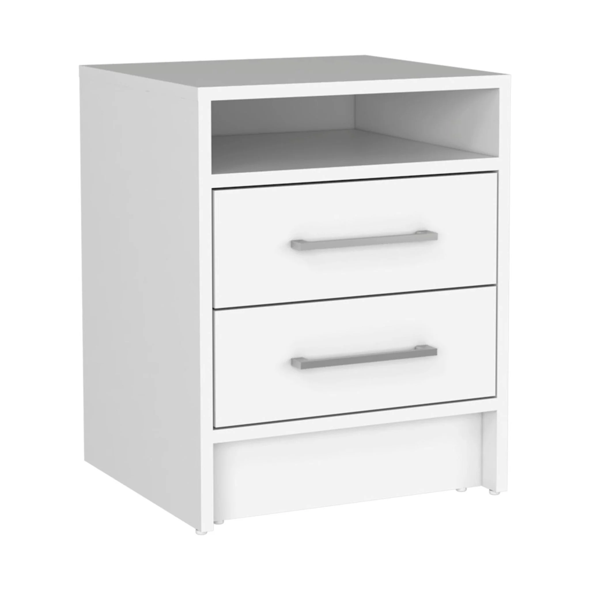 HomeRoots 530262 32 in. White Two Drawer Dresser
