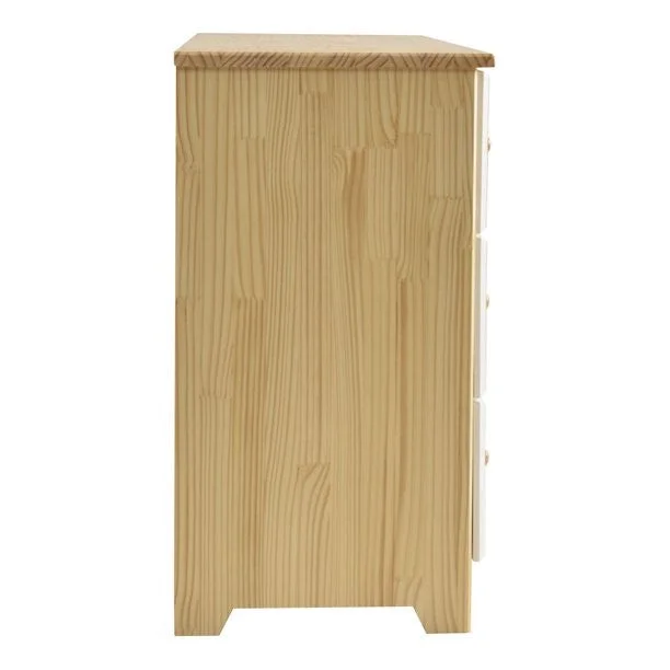 Go Green Woods Solid Pine Wood 6 Drawer Double Dresser