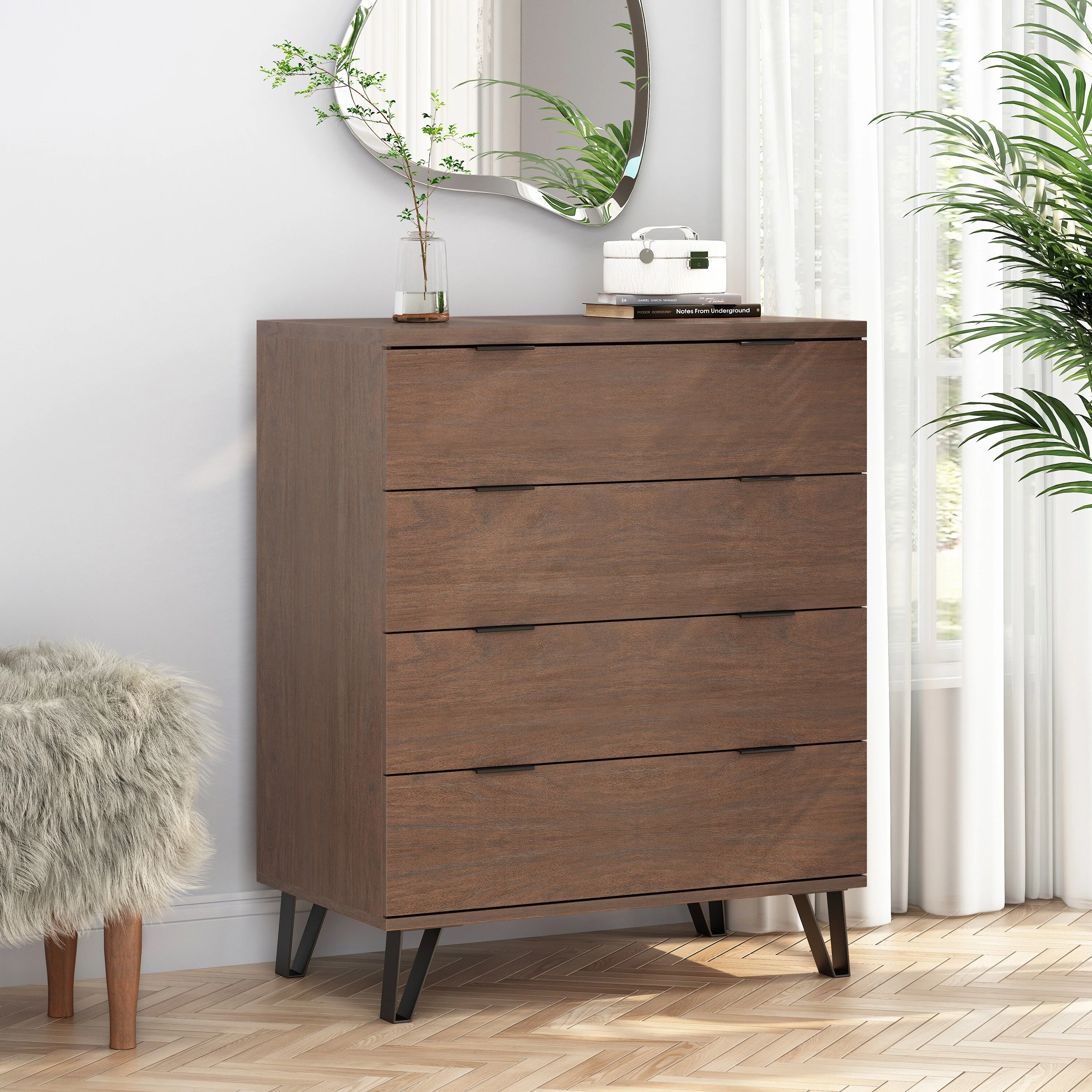 Christopher Knight Home Norcross 4 Drawer Wide Dresser by