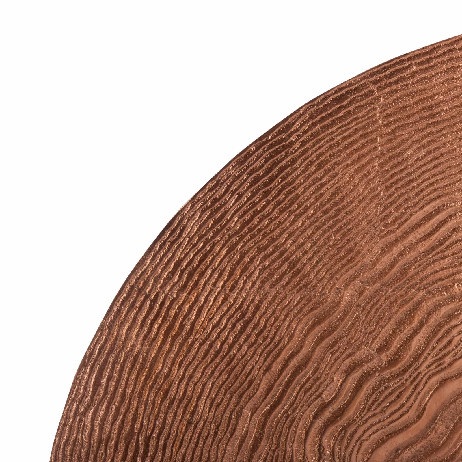 SAFAVIEH Dover 24.5 in. Solid Swirls Round Mirror, Copper