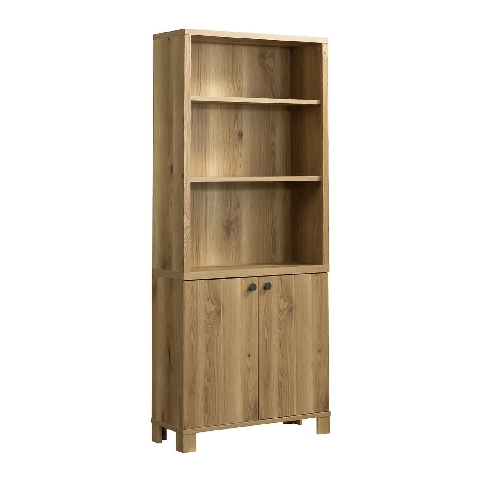 Sauder Rosedale Ranch Engineered Wood Library with Hidden Storage in Timber Oak