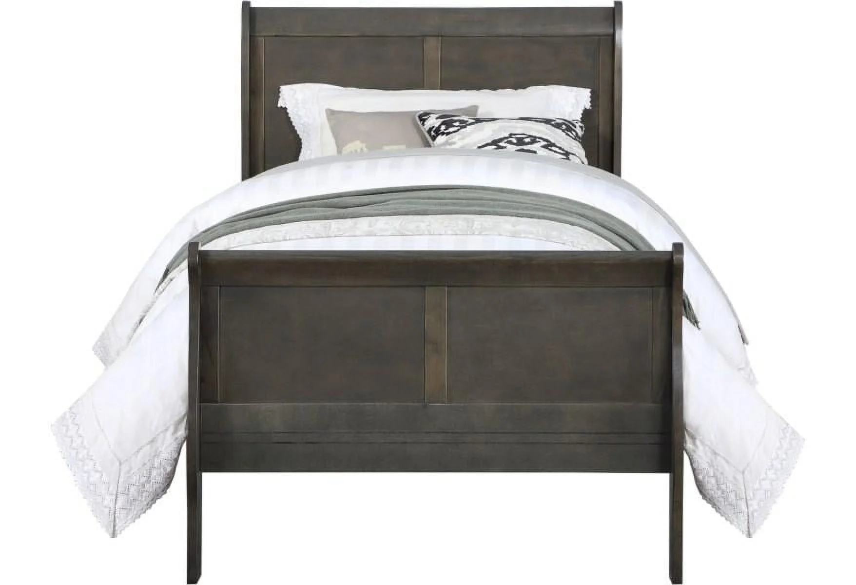 Dark Gray Eastern King 6pcs Bedroom Set by Acme Louis Philippe 26787EK-6pcs