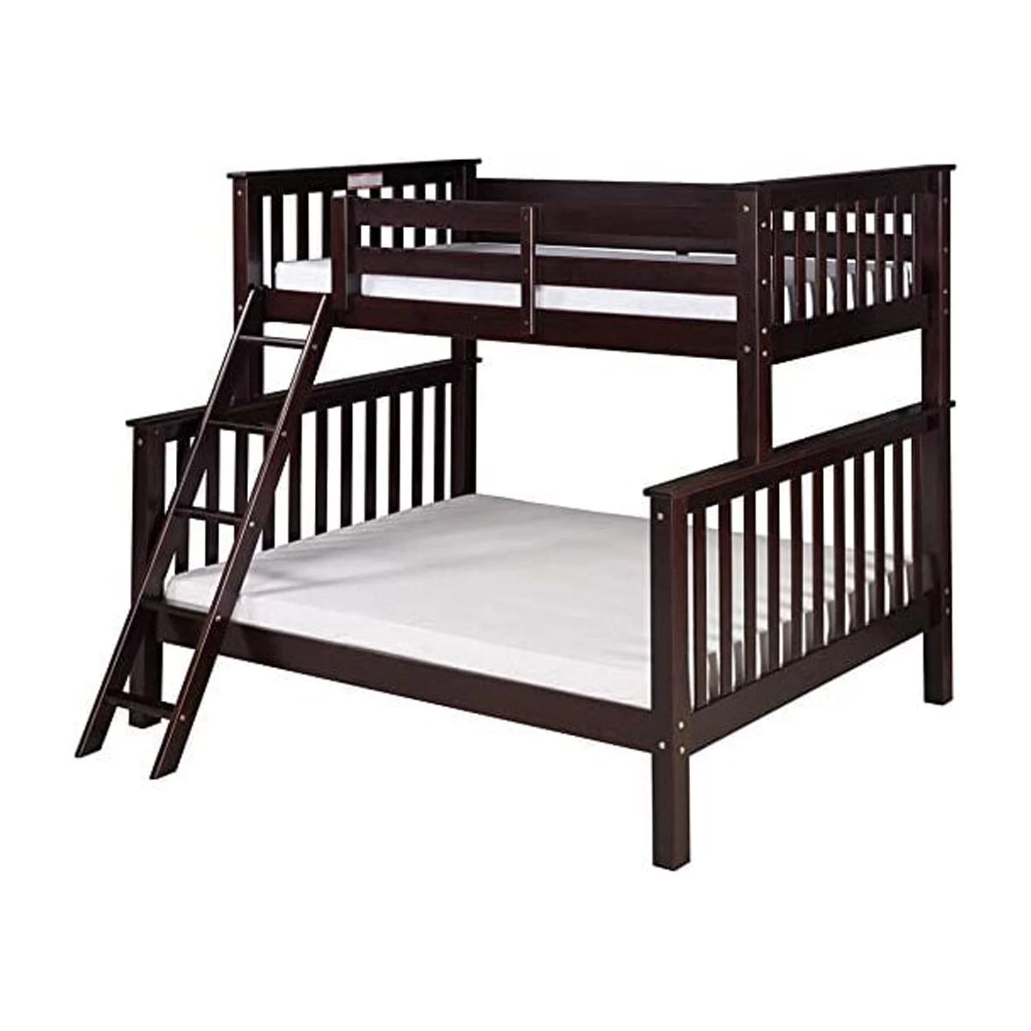Santa Fe Mission Tall Bunk Bed Twin over Full - Angle Ladder - Multiple Finishes