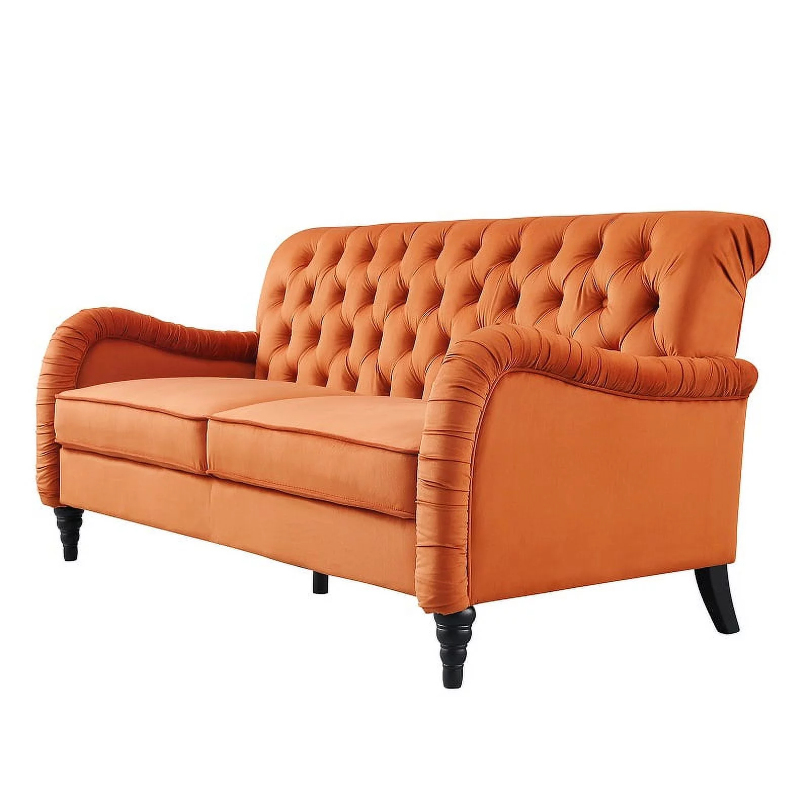 range Velvet Couch Sofa Mid-Century Modern Love Seat Chesterfield 3 Seat Couches Sofa for Living Room Apartment