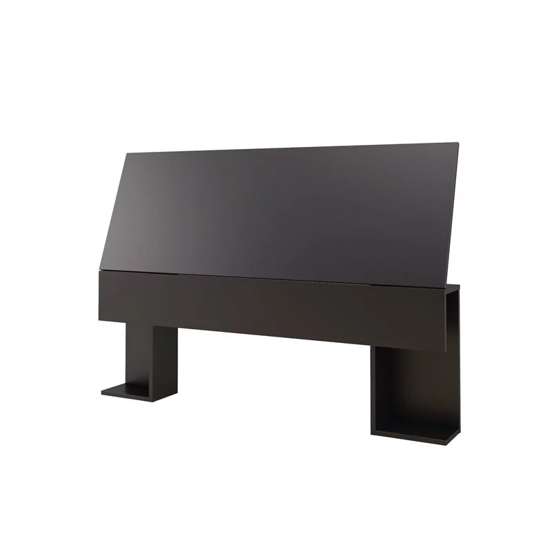 Atlin Designs Modern Engineered Wood 4 Piece Full Size Bedroom Set in Black