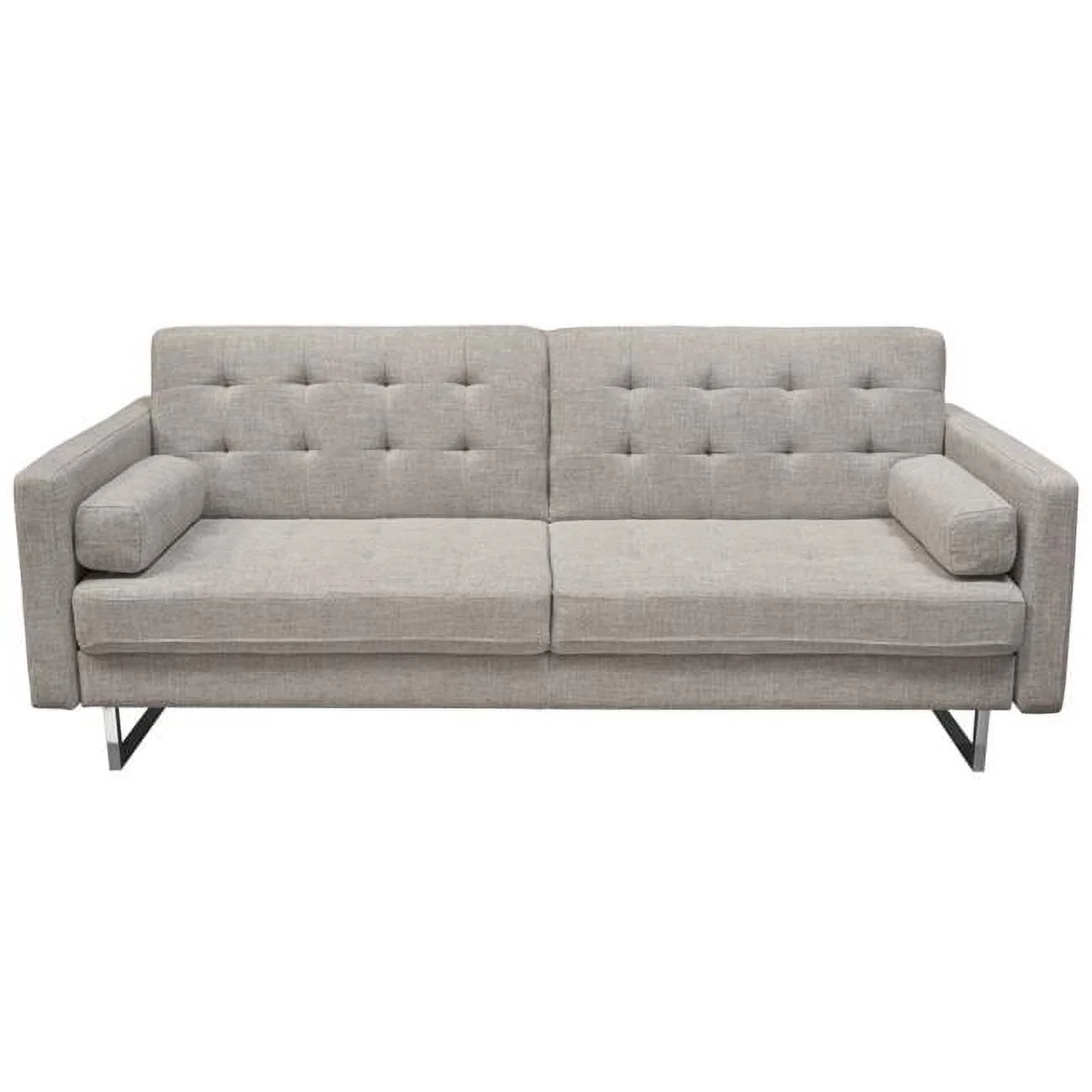Nova Lifestyle Opus Convertible Tufted Sofa in Barley Fabric