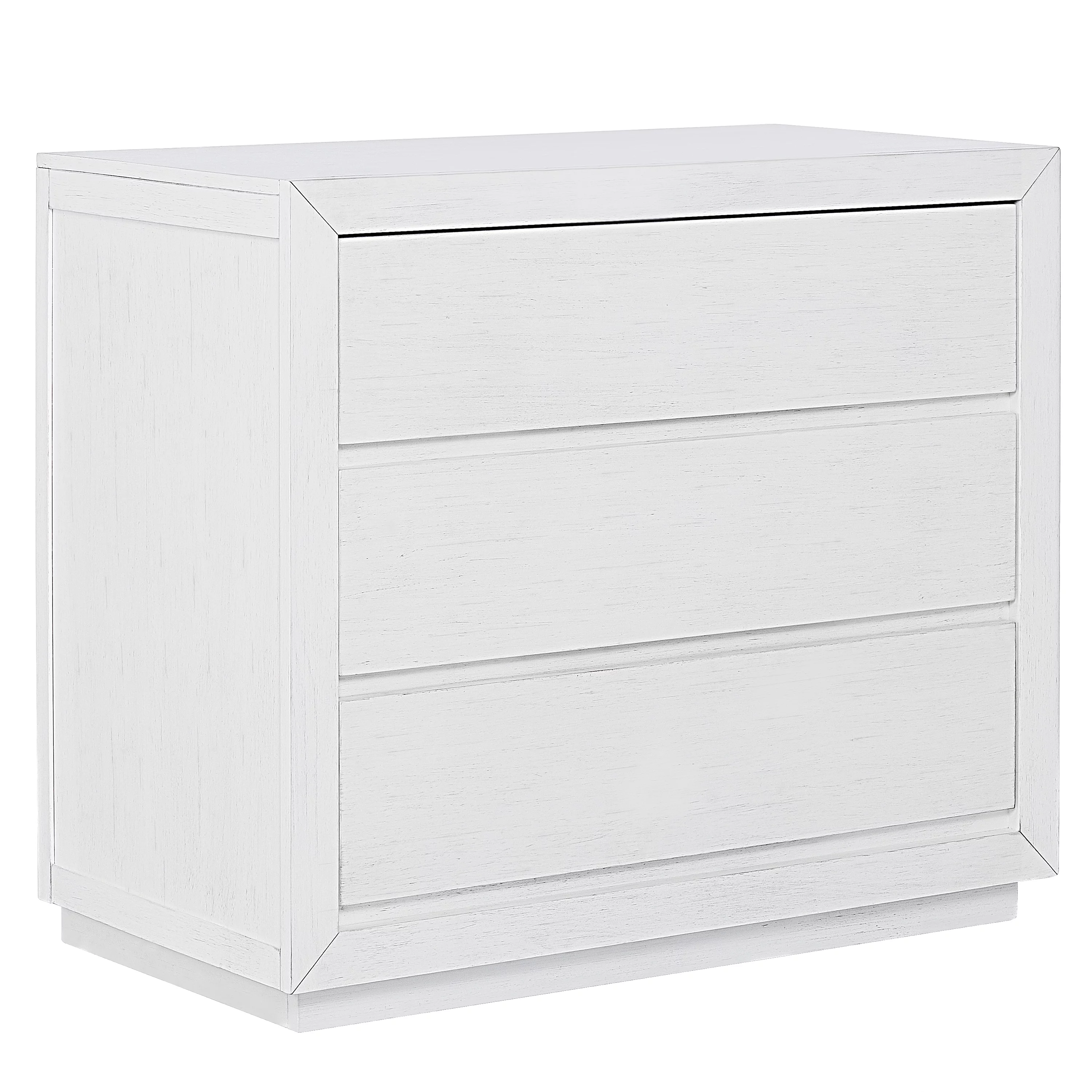 evolur Maddox 3 Drawer Chest, Weathered White