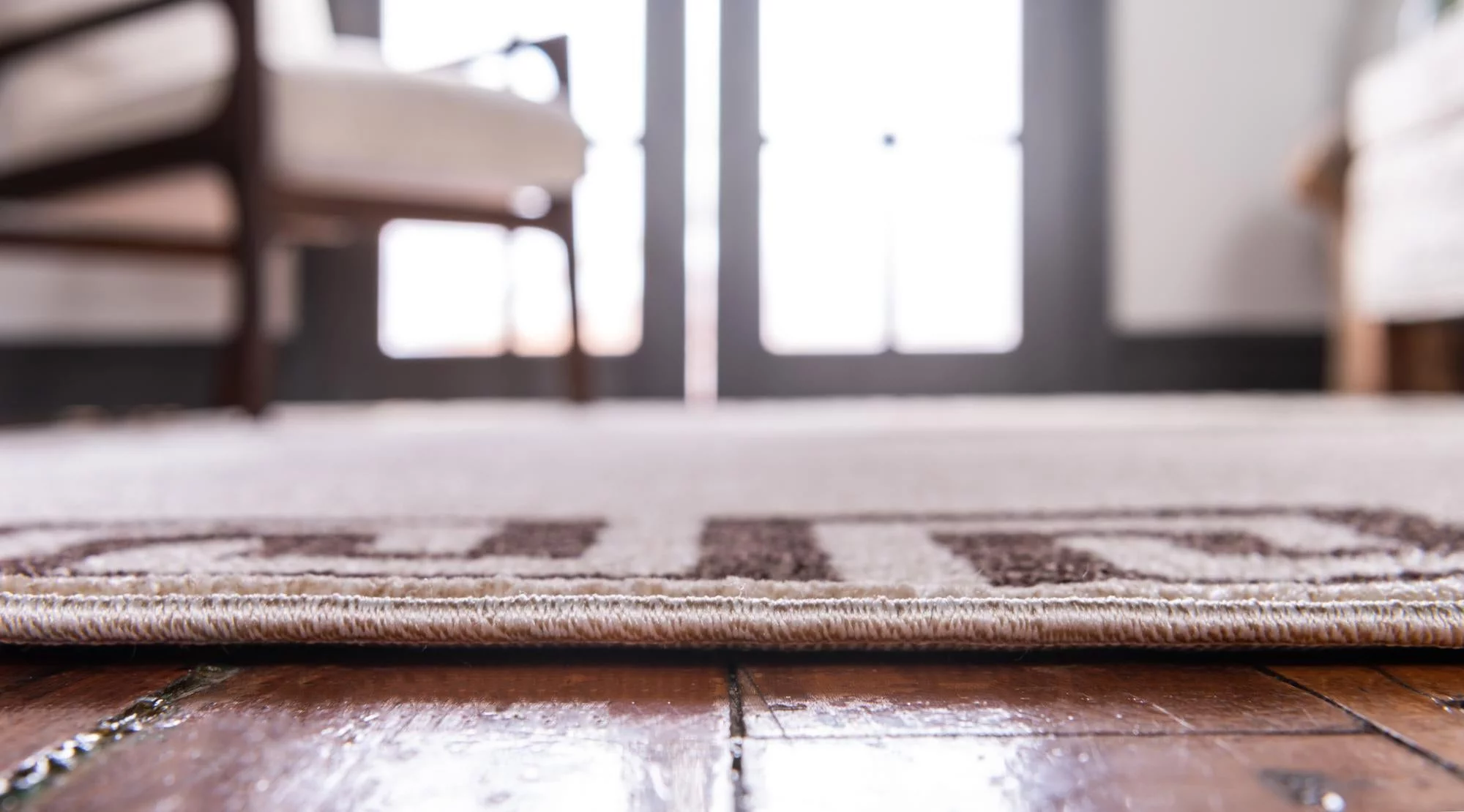 Unique Loom Modern Athens Rug Beige and Brown/Beige 6' 1