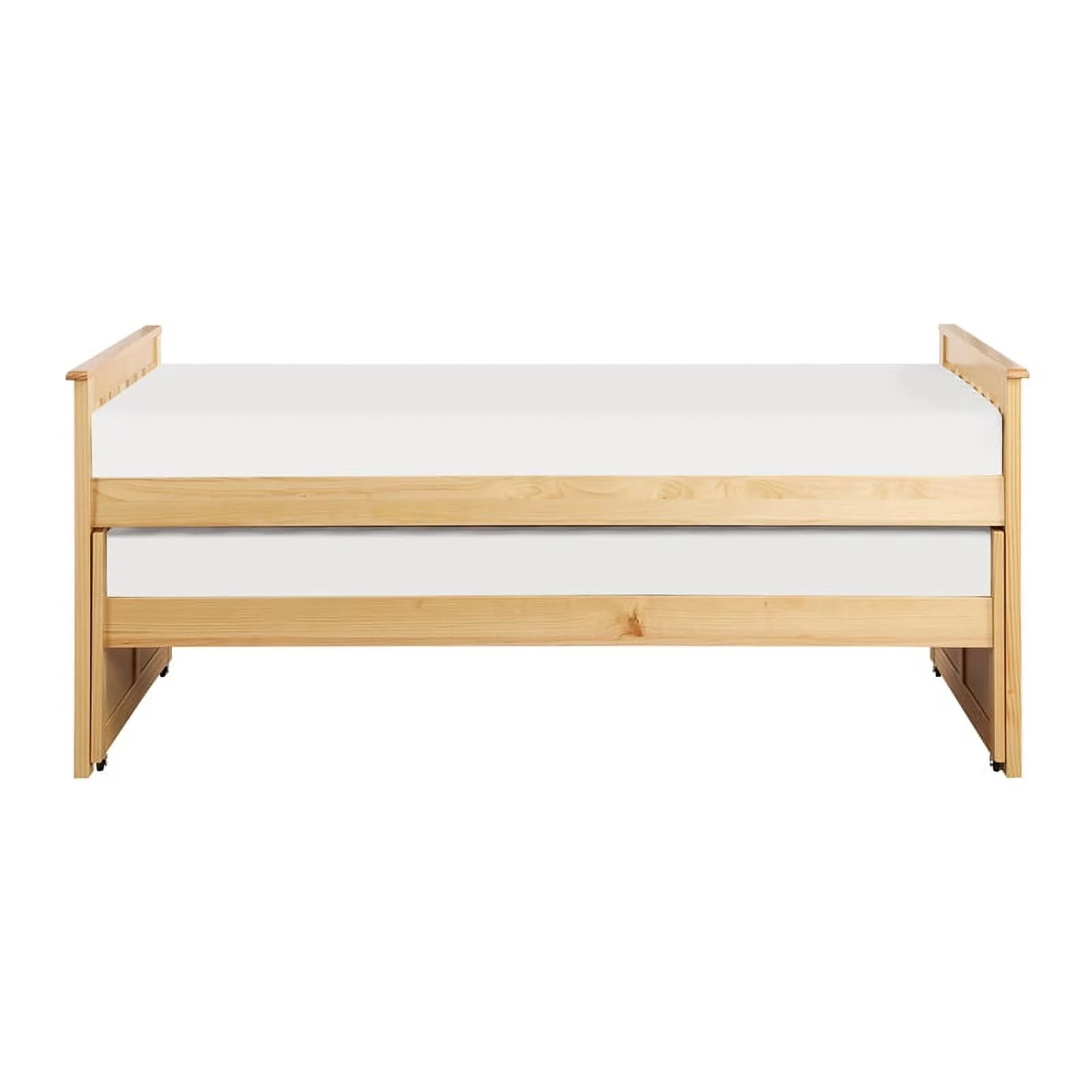 Lexicon Contemporary Wood and MDF Board Twin/Twin Bed in Natural Pine