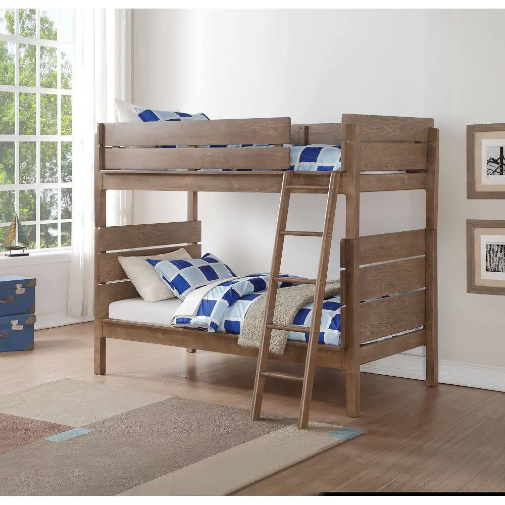 CoSoTower Bunk Bed (Twin/Twin) in Antique Oak