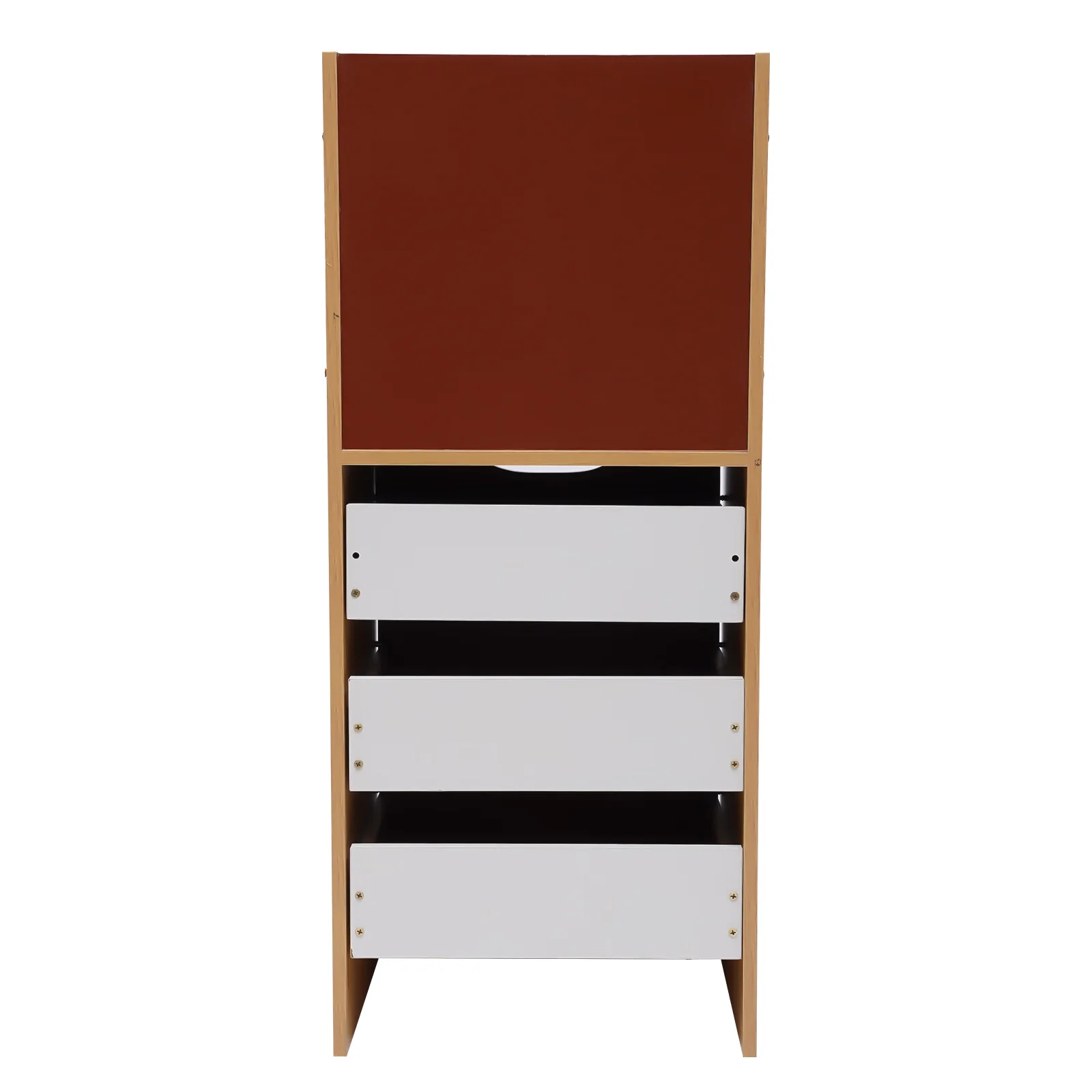 YIYIBYUS Bedside Tables Tall Nightstand White 3 Drawers Storage Cabinet Bedroom Book Storage Shelf Home Office