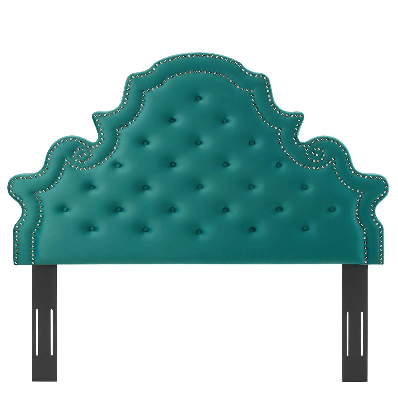 Tufted Headboard, Twin Size, Velvet, Teal Blue, Modern Contemporary Urban Design, Bedroom Master Guest Suite