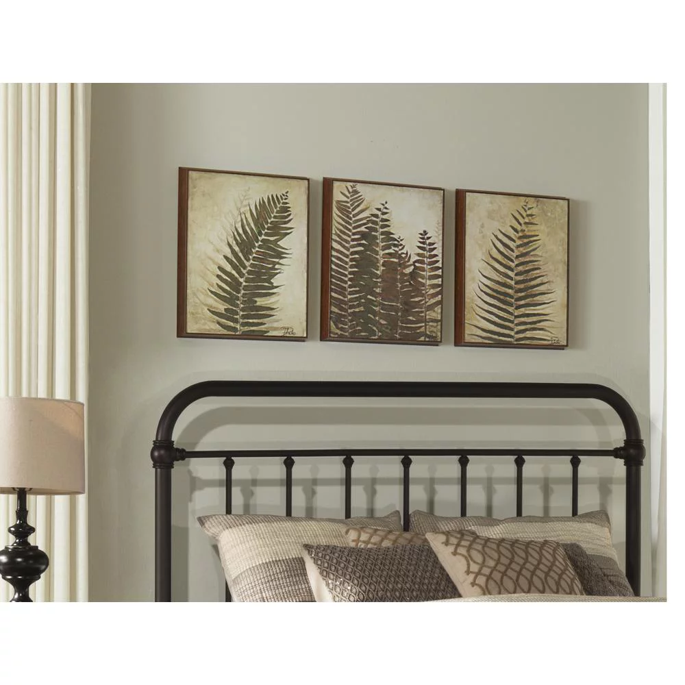 Hillsdale Furniture Metal King Headboard with Frame, Dark Bronze