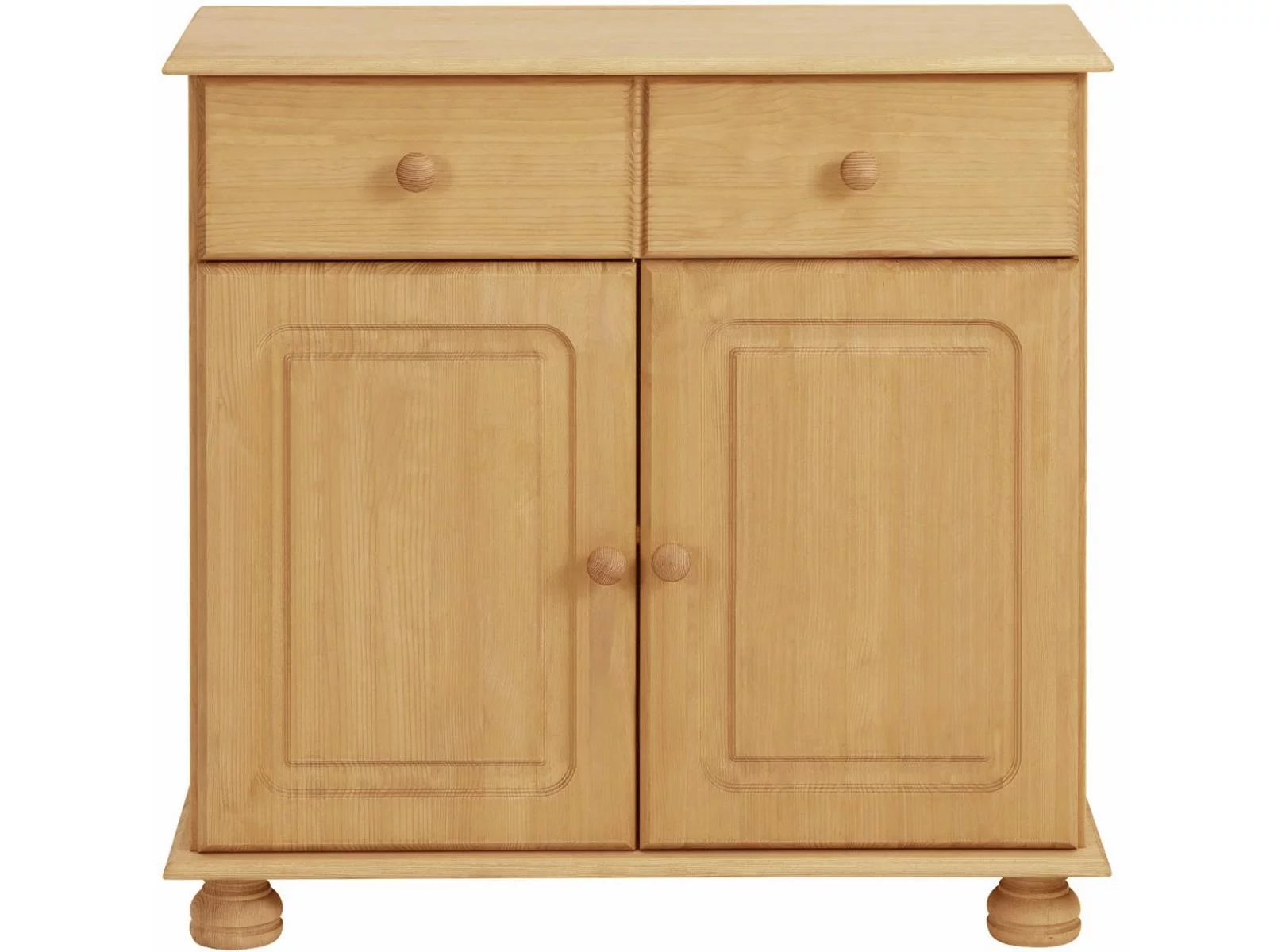 RealRooms Chester Sideboard with 1 Drawer and 1 Cabinet, Stained Brown