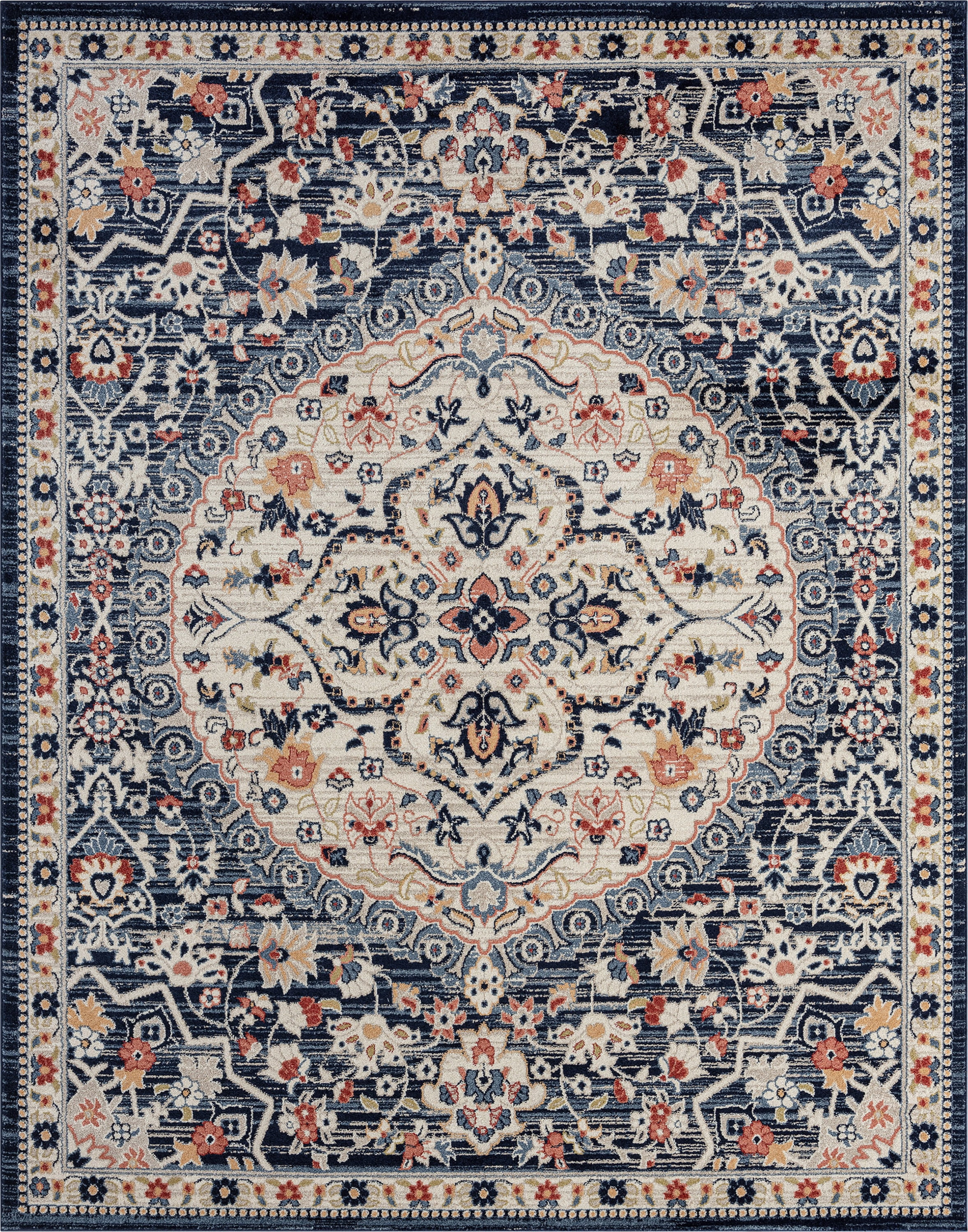 5x8 Modern Navy Area Rugs for Living Room | Bedroom Rug | Dining Room Rug | Indoor Entry or Entryway Rug | Kitchen Rug | Alfombras para Salas 5'3'' x 7'3''