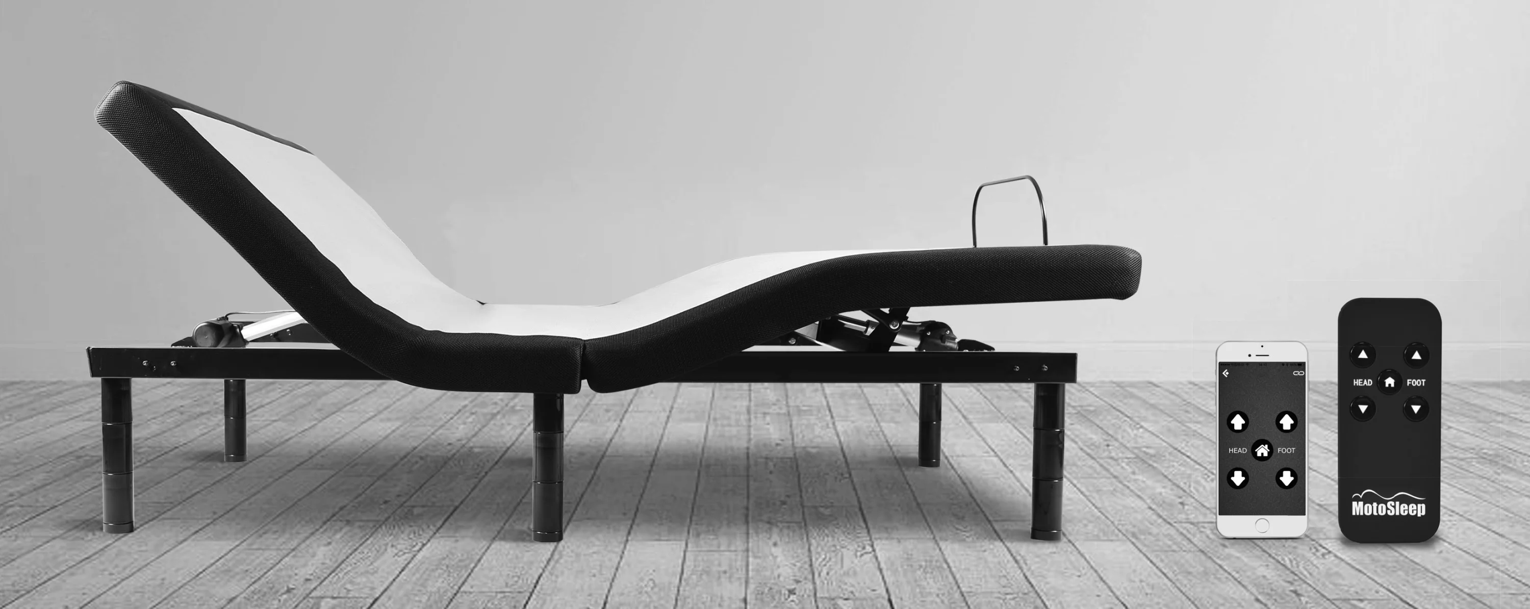 CoSoTower Softform Adjustable Bed Base - Customizable Positions, Independent Head and Foot Incline, Wireless Control or App Control TXL